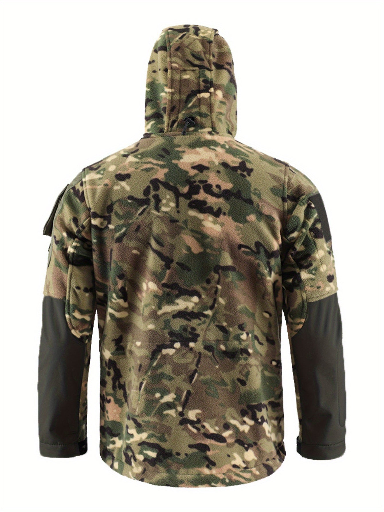 Men's Camo Hunting Jacket | Windproof Winter Fleece Coat Camo Colors