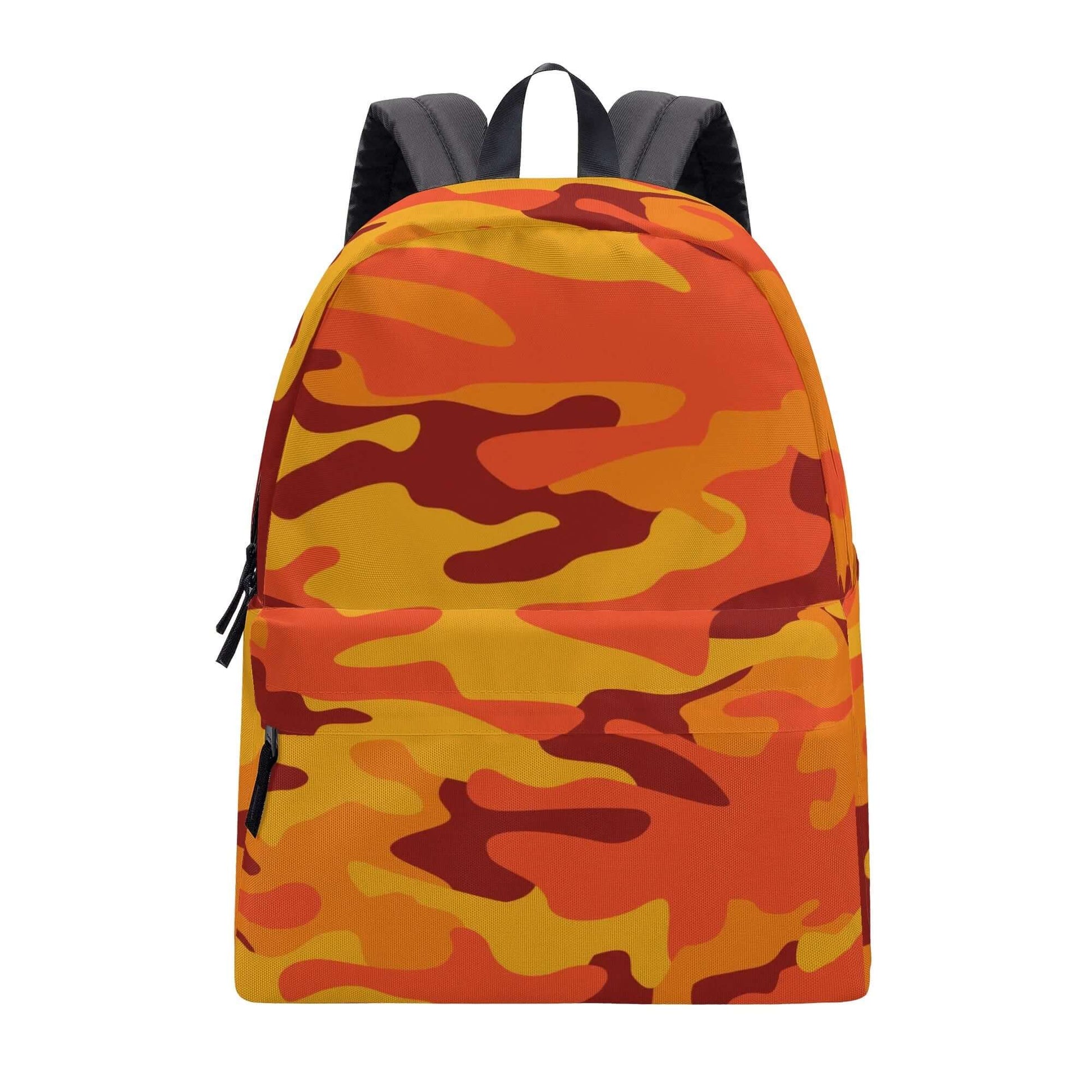 Camo Backpack | Orange & Red Camouflage Style Camo Colors