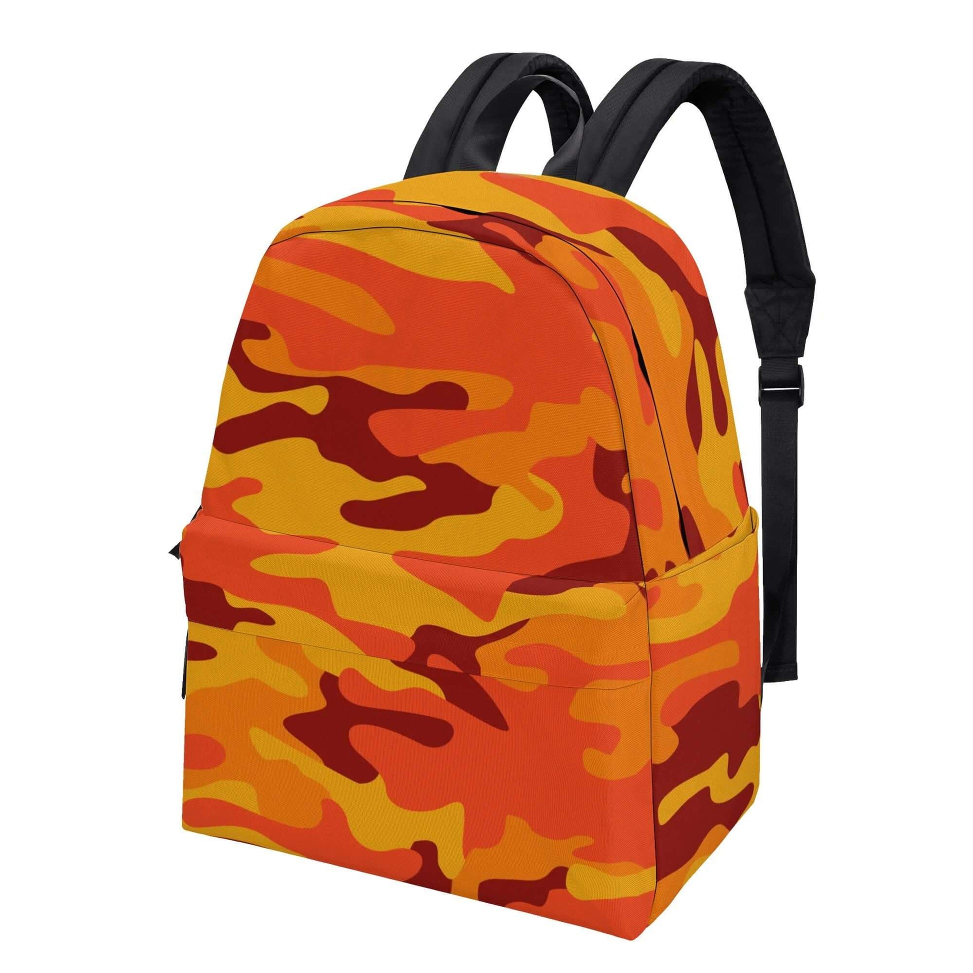 Camo Backpack | Orange & Red Camouflage Style Camo Colors