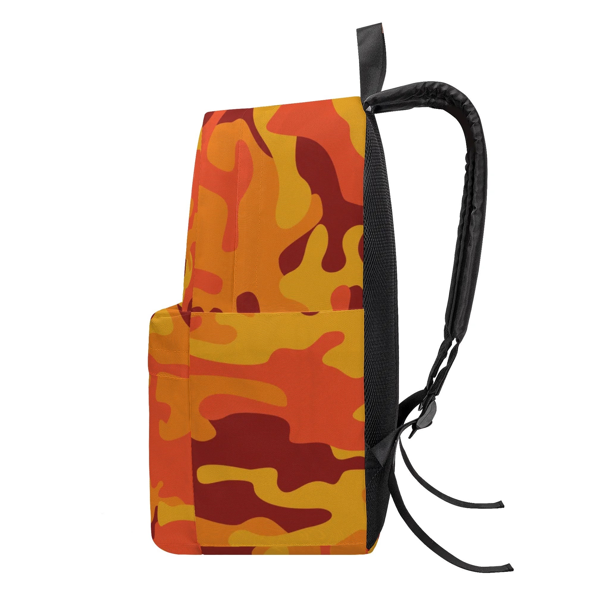 Camo Backpack | Orange & Red Camouflage Style Camo Colors
