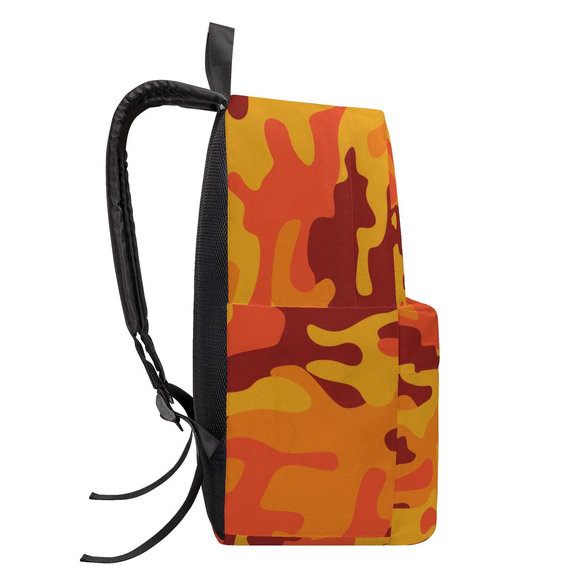 Camo Backpack | Orange & Red Camouflage Style Camo Colors