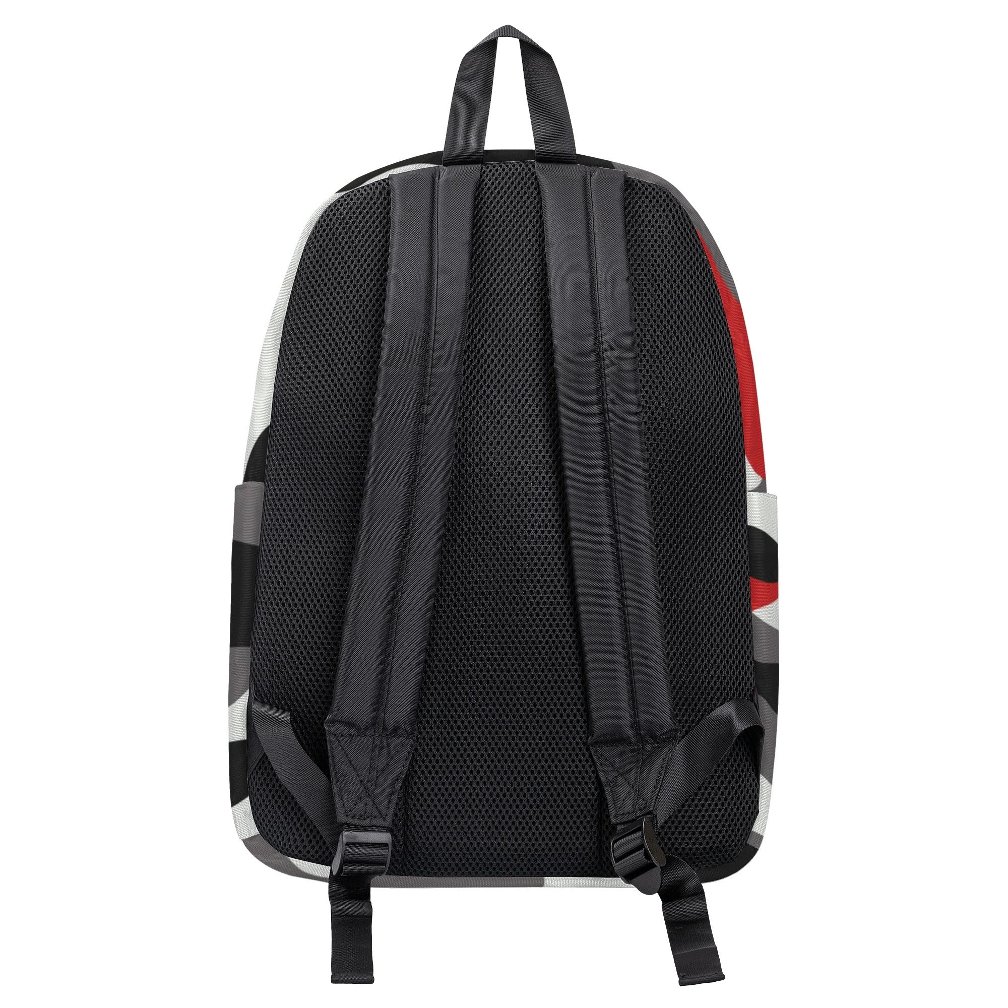 Camo Backpack | Red, Black, and White Camouflage Style Camo Colors