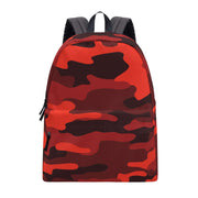 Camo Backpack | Scarlet Red & Black Camouflage Camo Colors