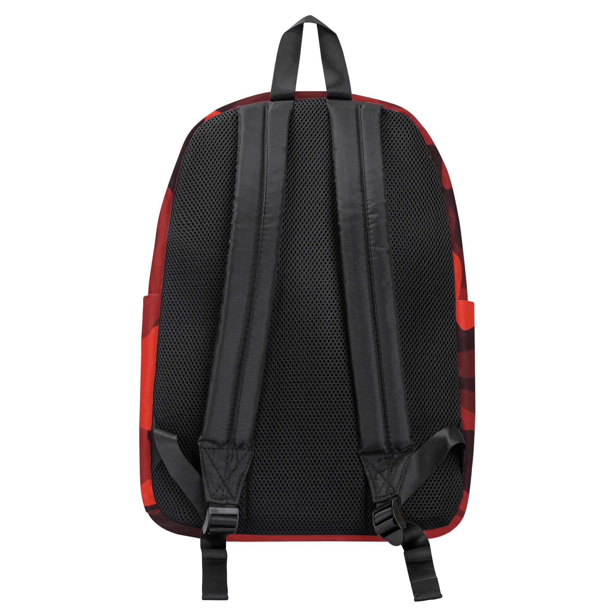 Camo Backpack | Scarlet Red & Black Camouflage Camo Colors