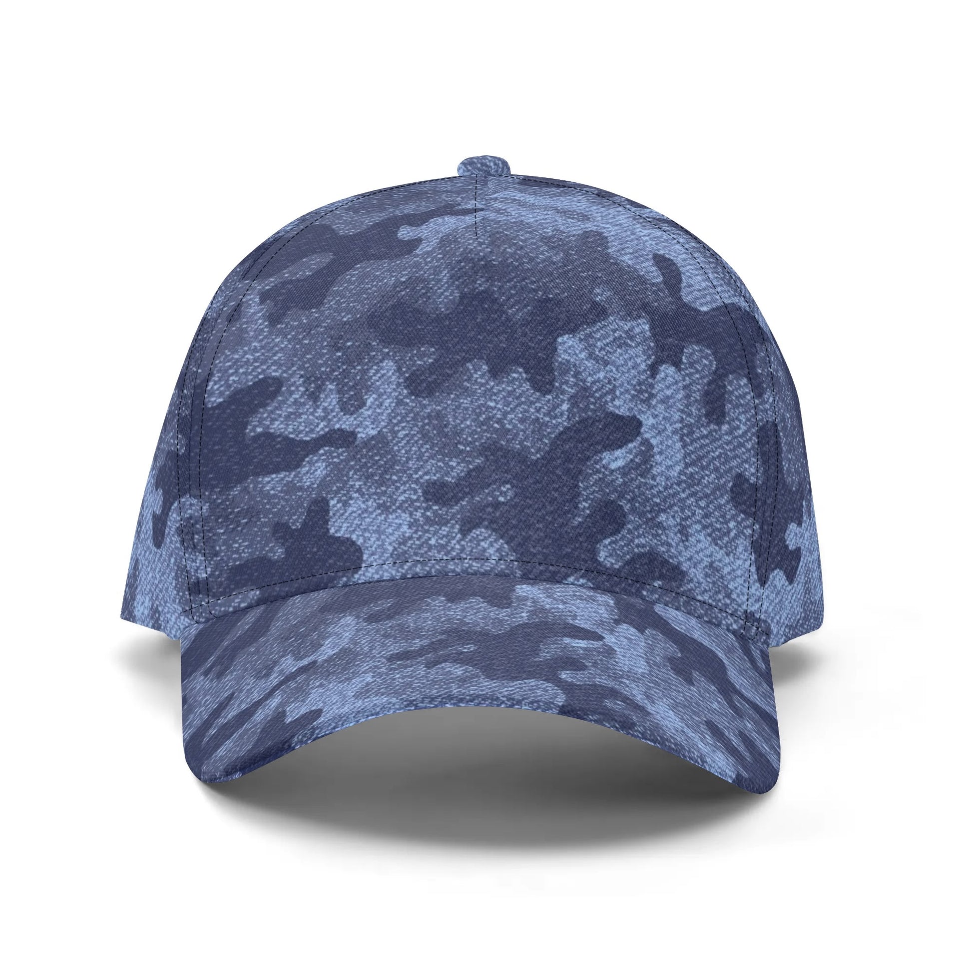 Camo Baseball Cap | Denim Blue Camouflage Style Camo Colors