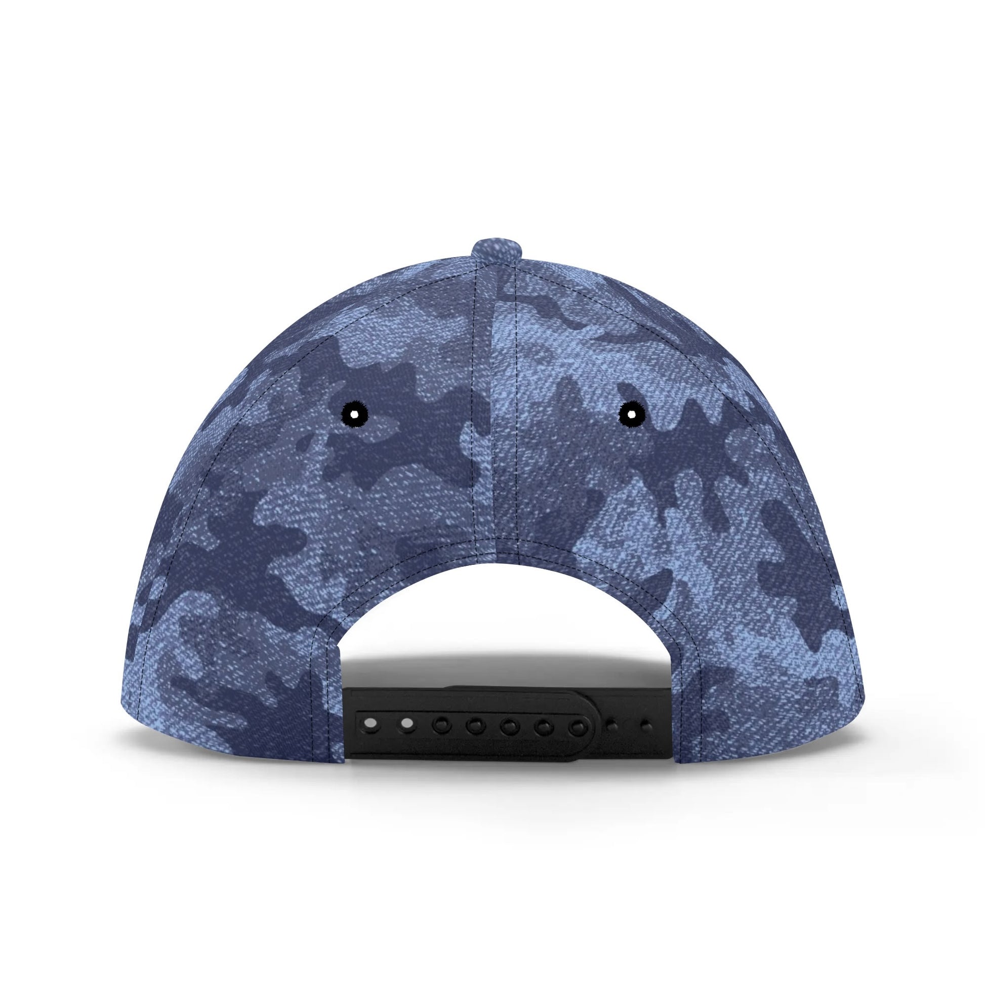 Camo Baseball Cap | Denim Blue Camouflage Style Camo Colors