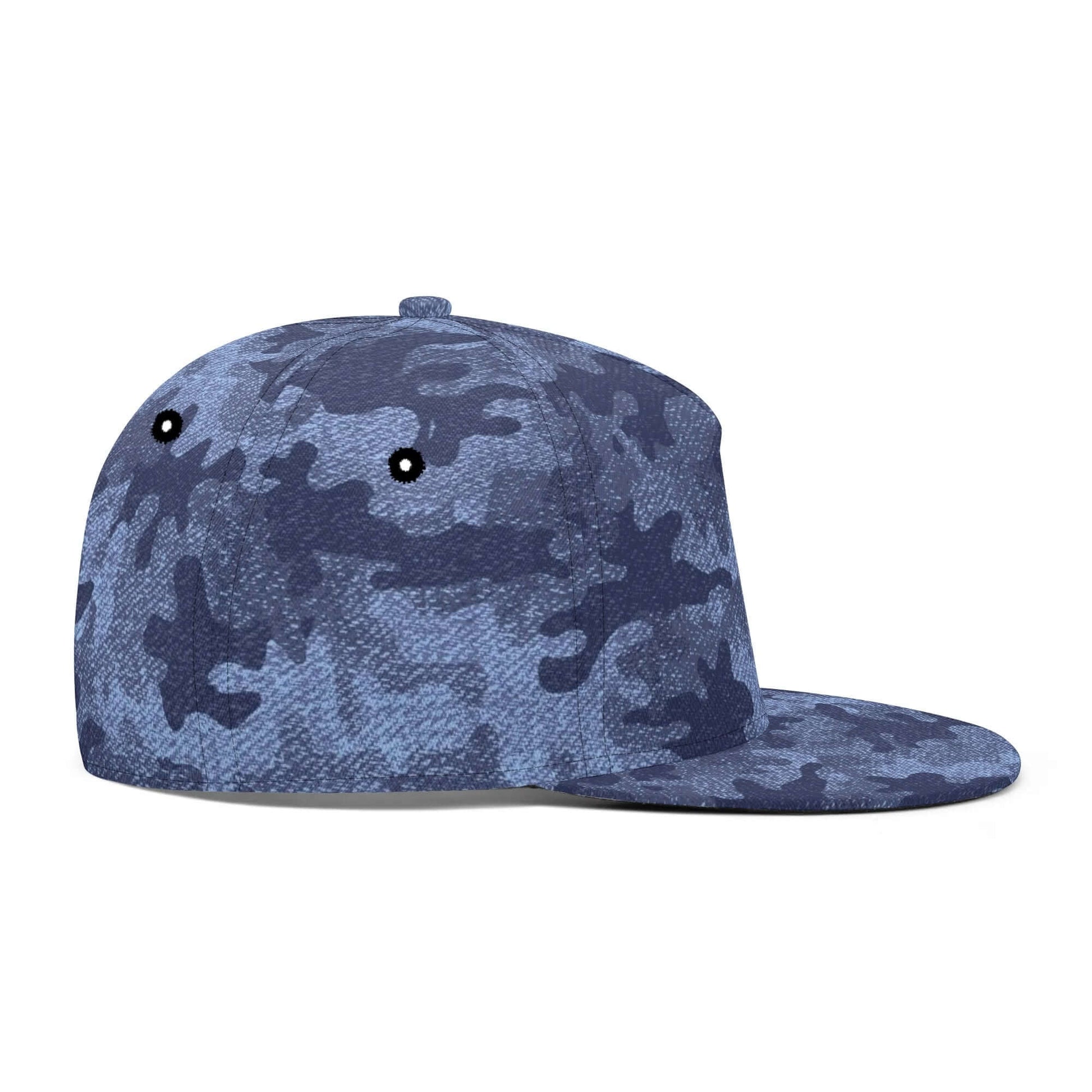 Camo Snapback | Denim Blue Camouflage Camo Colors