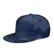 Camo Snapback | Deep Blue Camouflage Camo Colors