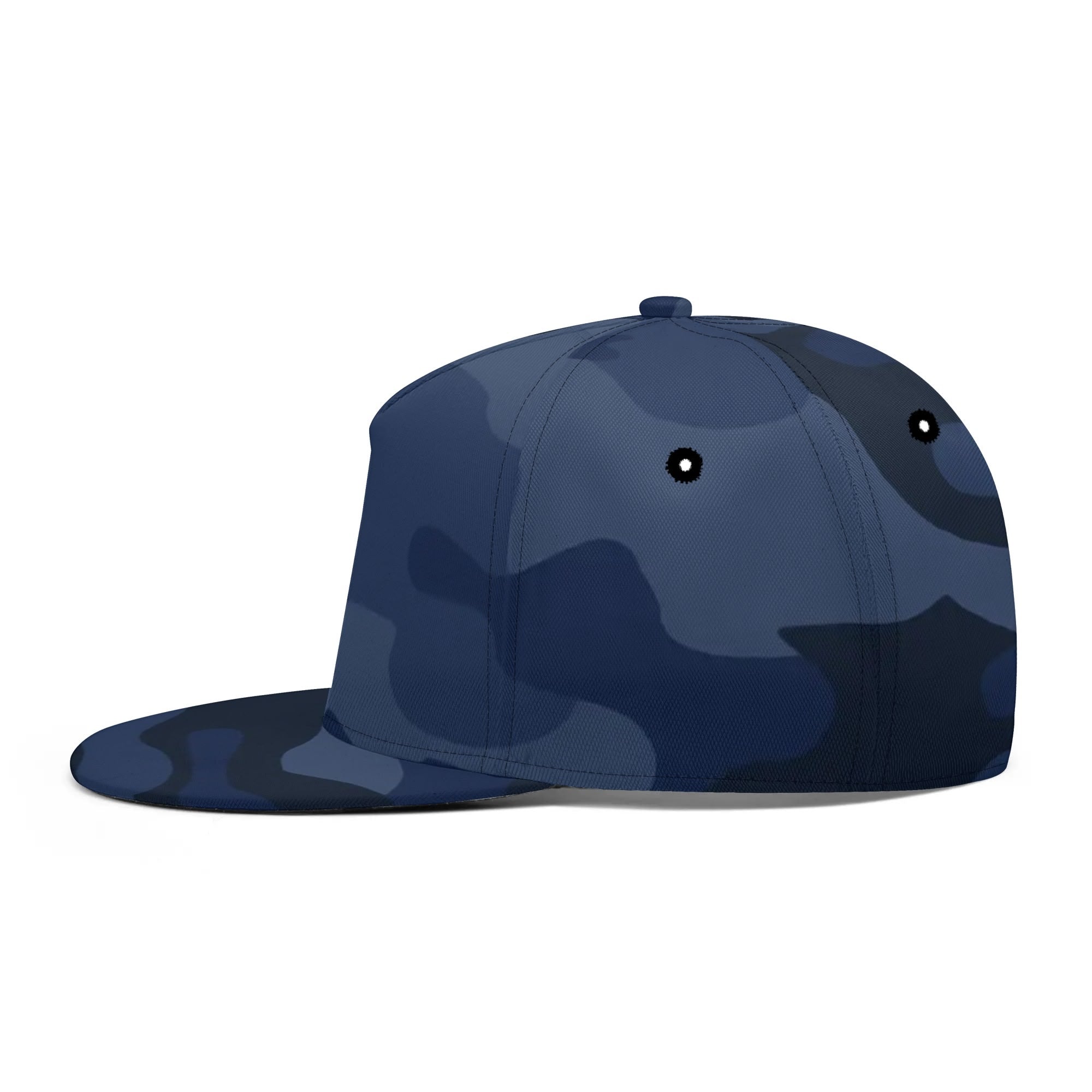 Camo Snapback | Deep Blue Camouflage Camo Colors