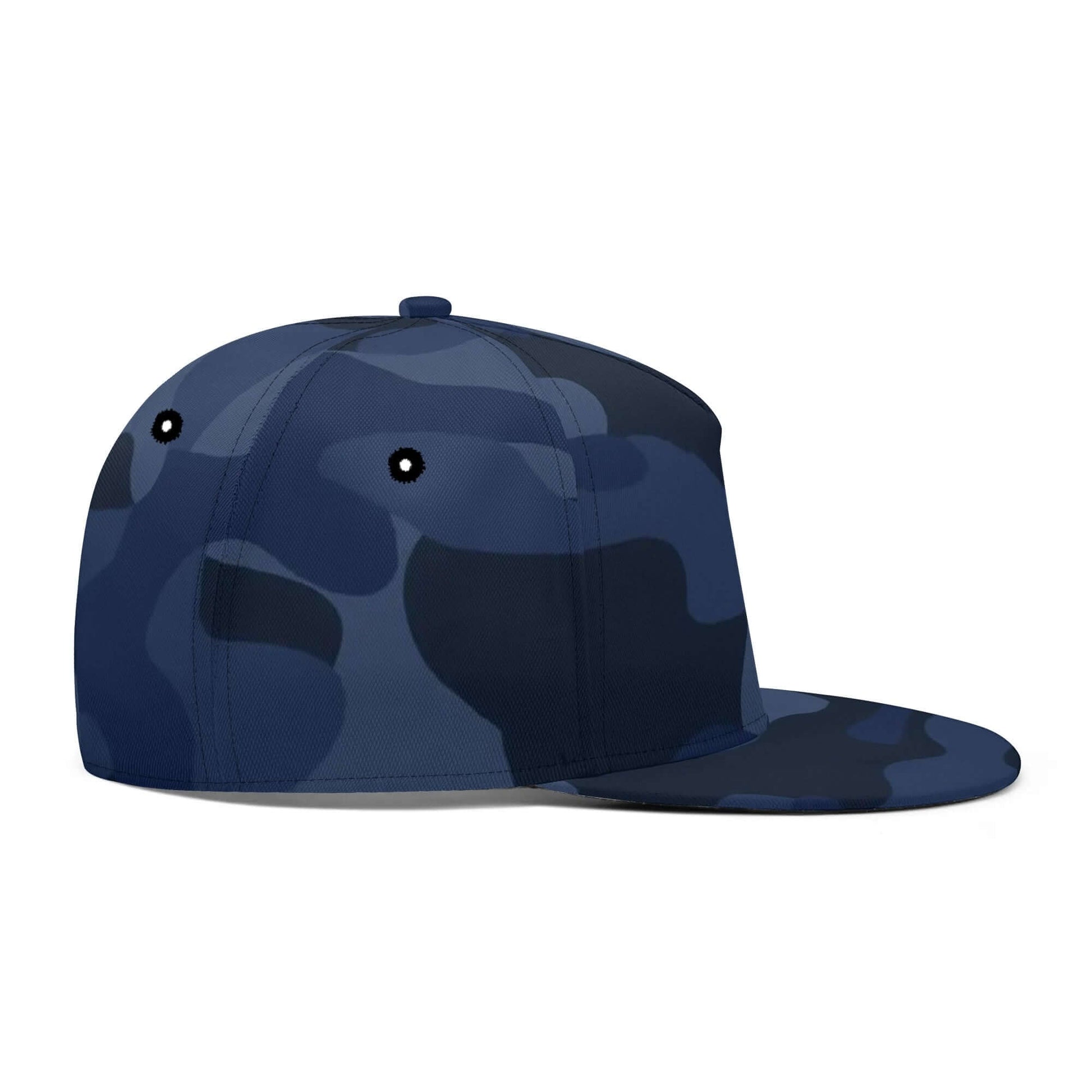 Camo Snapback | Deep Blue Camouflage Camo Colors