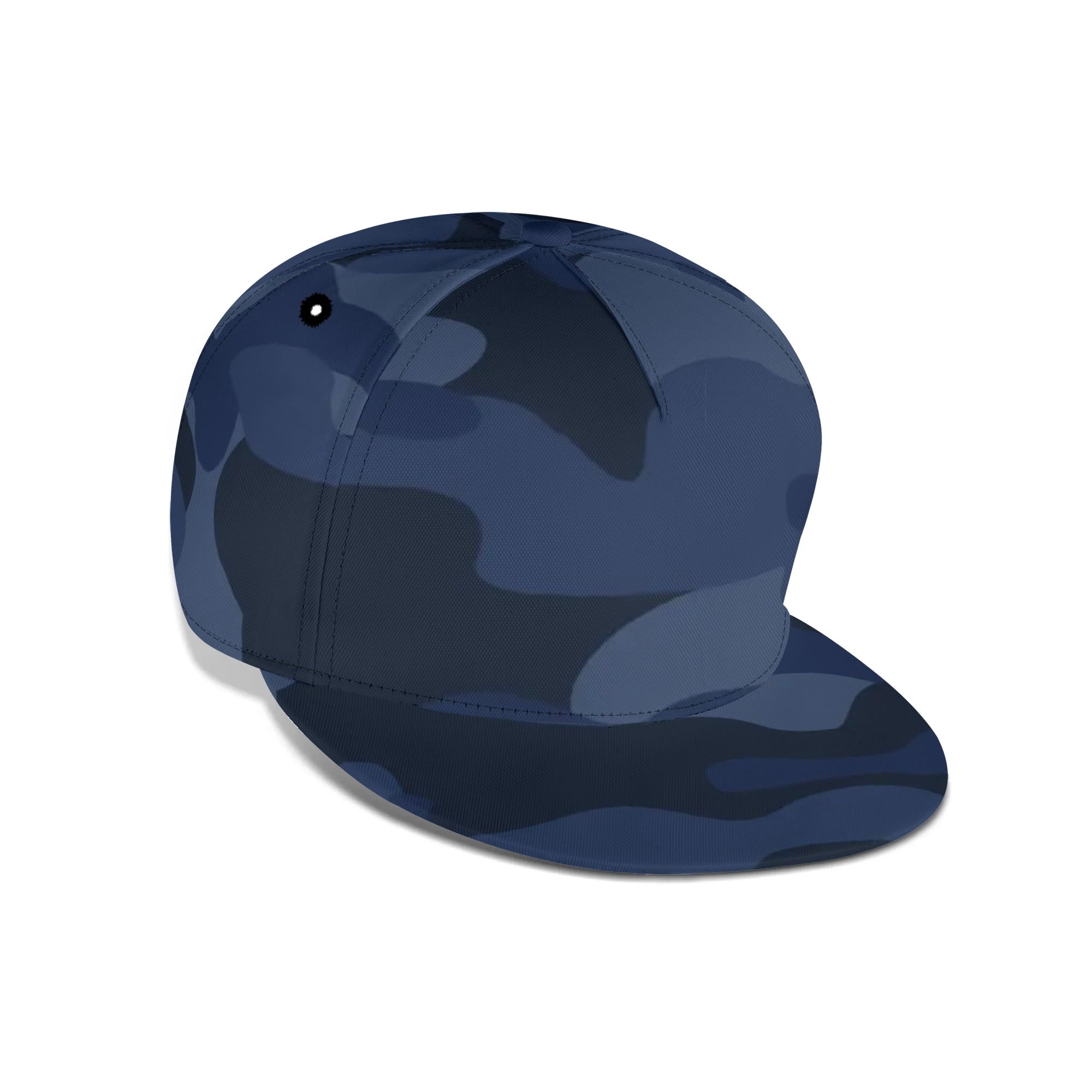 Camo Snapback | Deep Blue Camouflage Camo Colors