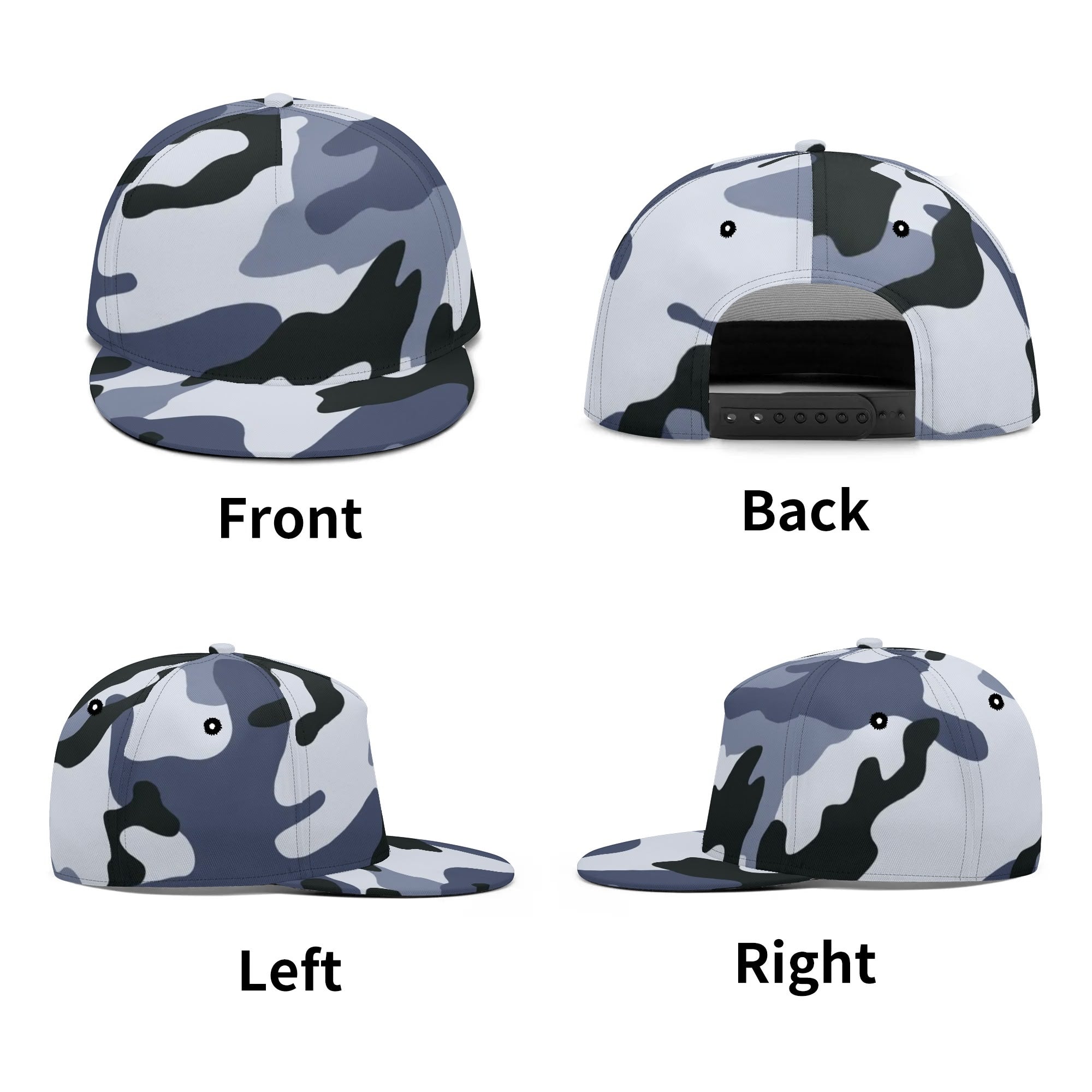 Camo Snapback | Light Blue Camouflage Camo Colors