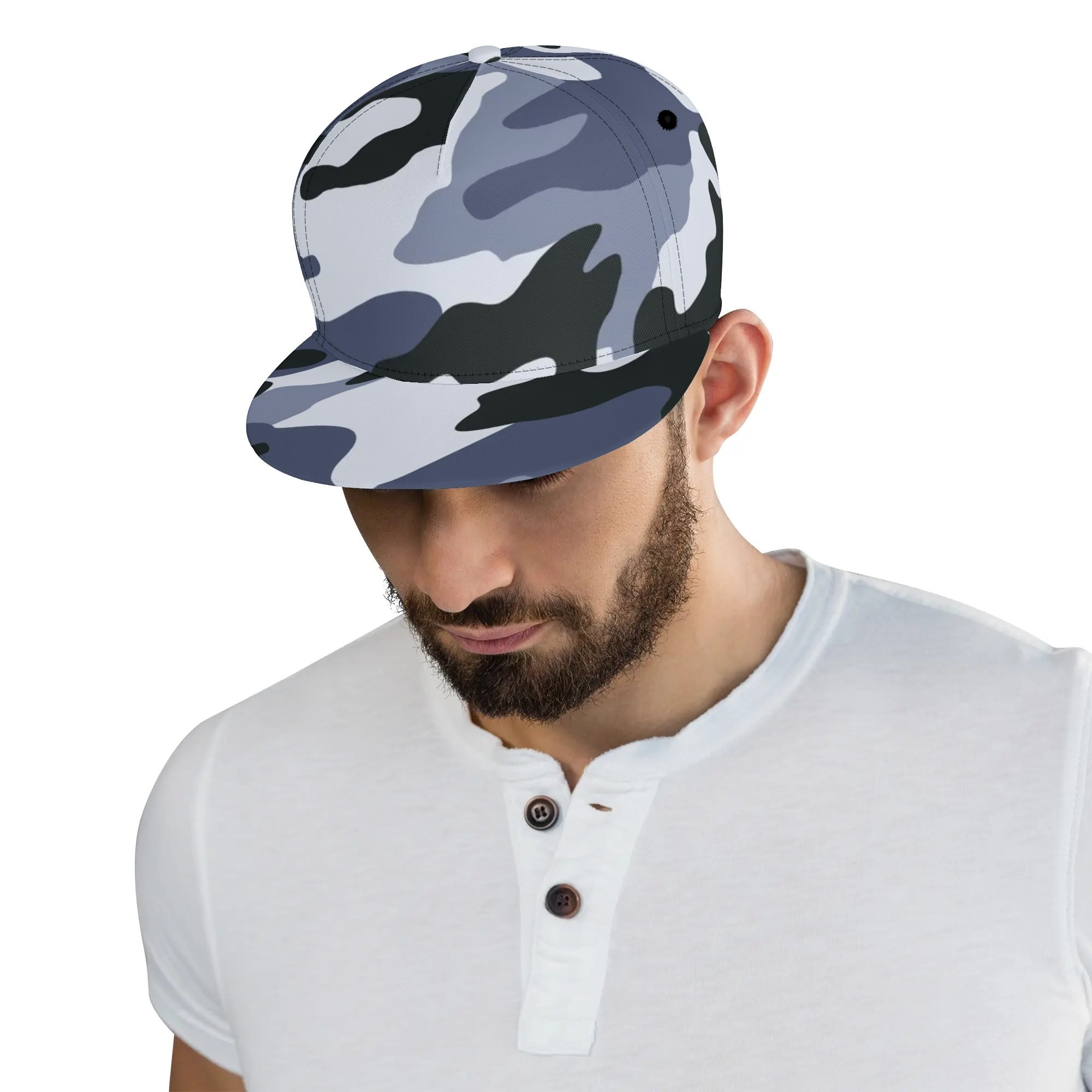 Camo Snapback | Light Blue Camouflage Camo Colors