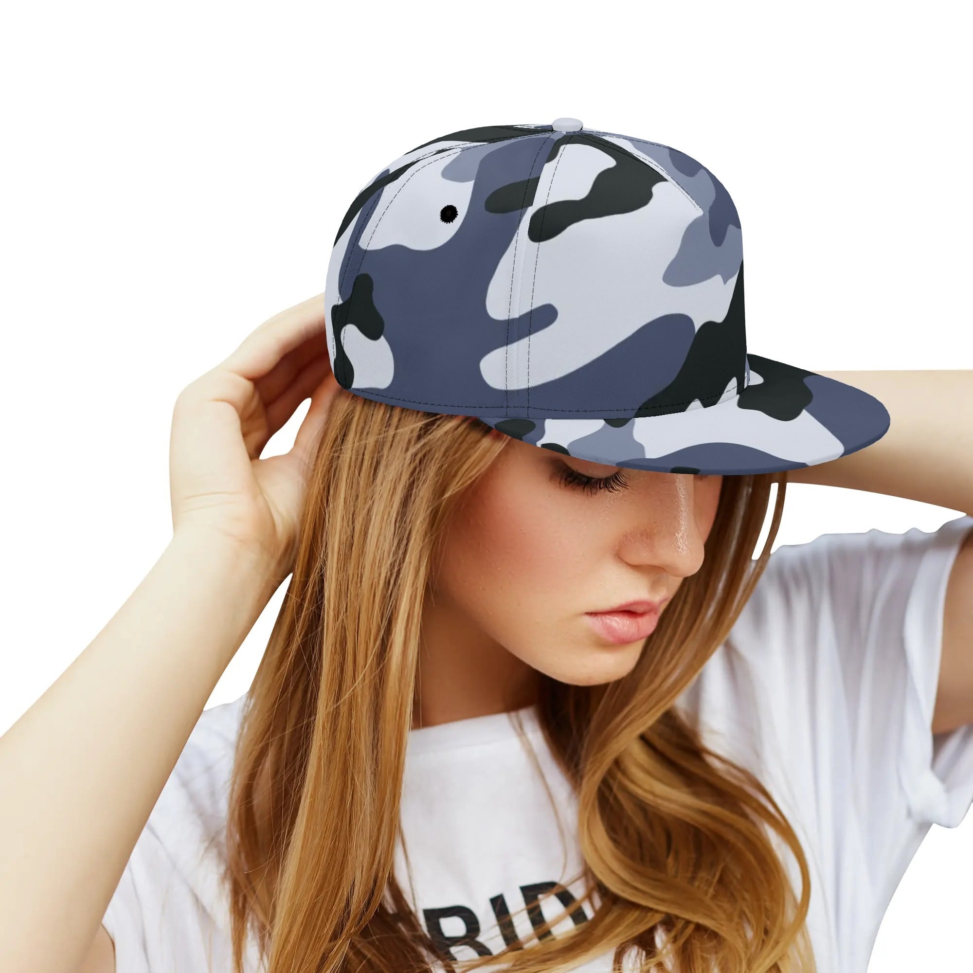 Camo Snapback | Light Blue Camouflage Camo Colors
