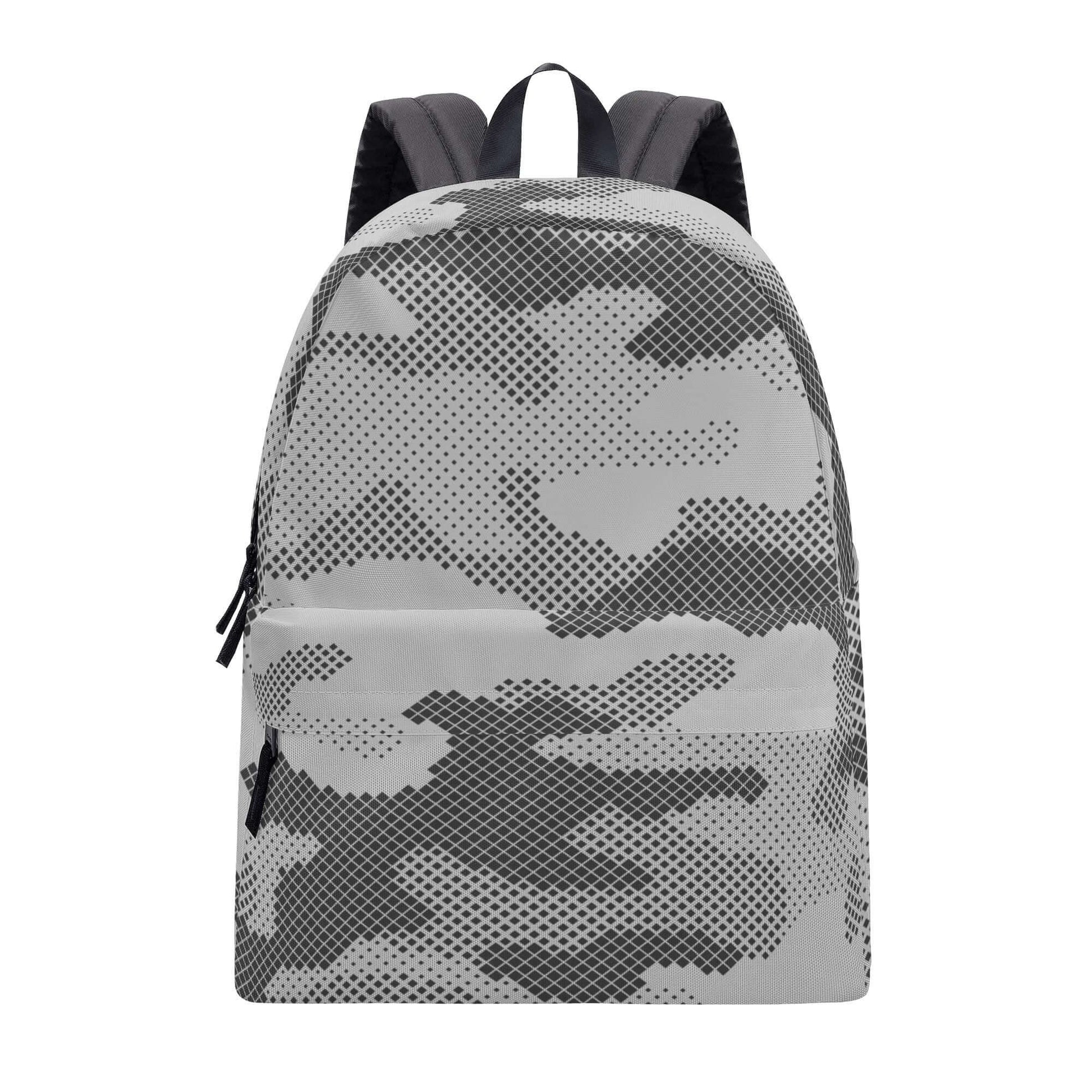 Camo Backpack | Gray Digital Camouflage Style Camo Colors