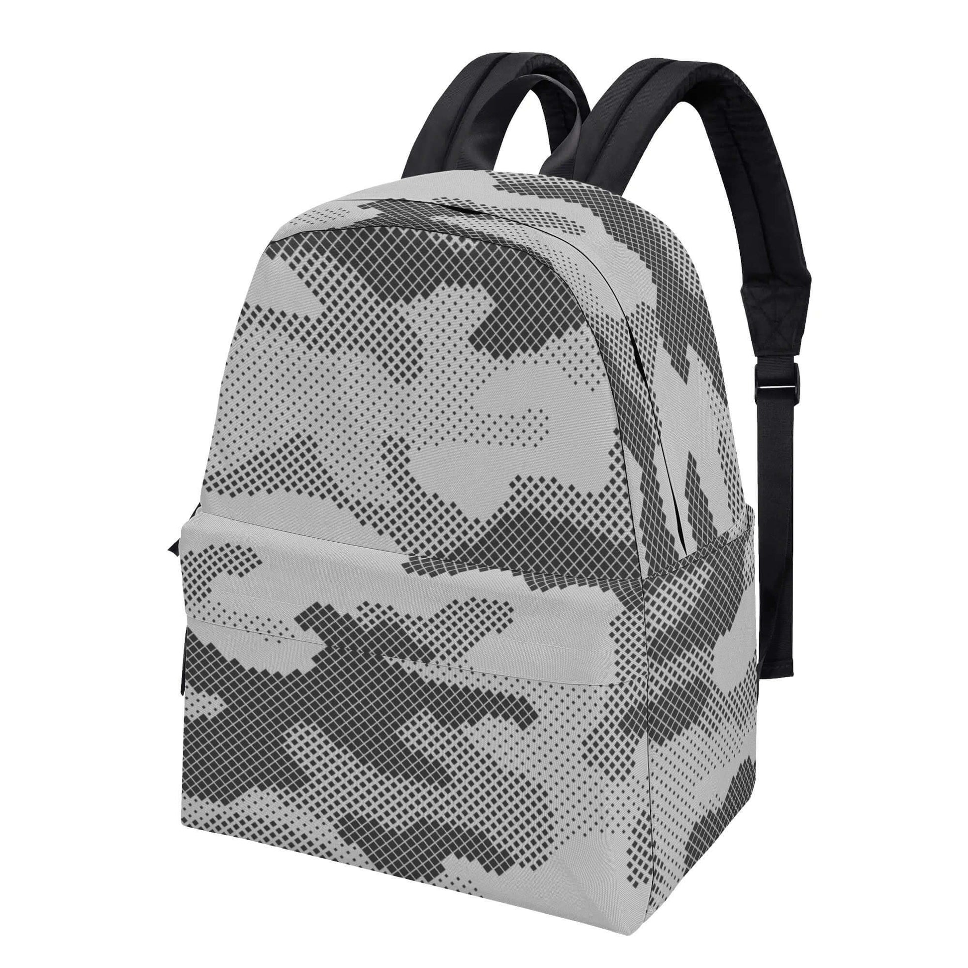 Camo Backpack | Gray Digital Camouflage Style Camo Colors