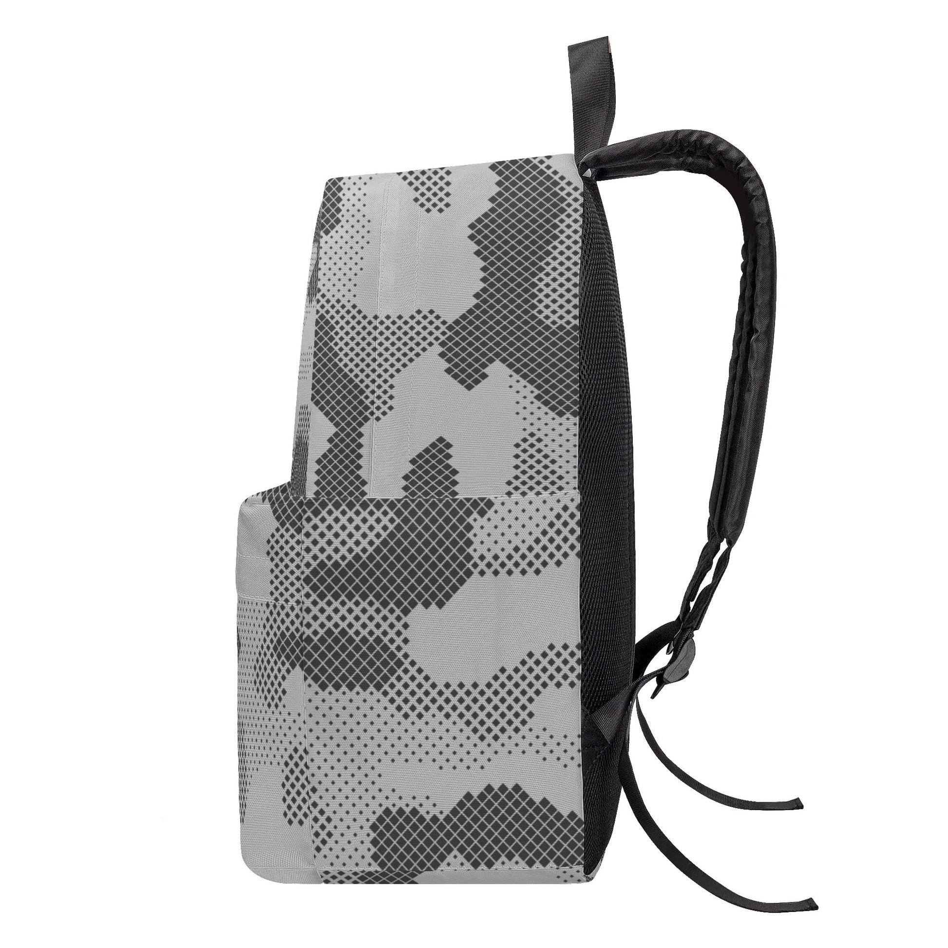Camo Backpack | Gray Digital Camouflage Style Camo Colors