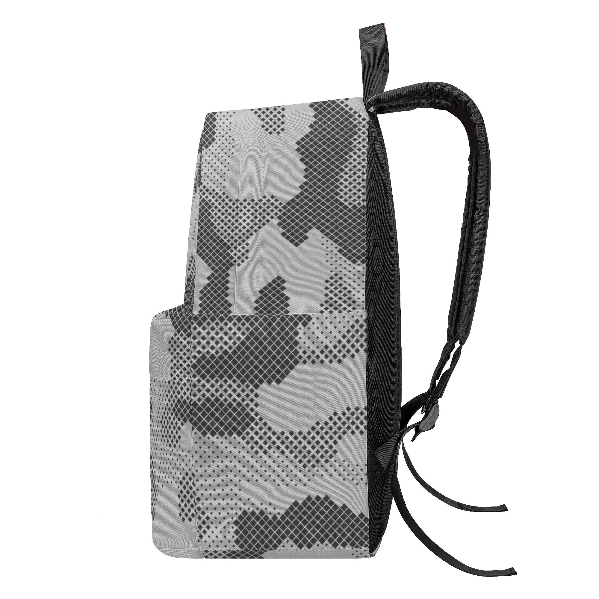 Camo Backpack | Gray Digital Camouflage Style Camo Colors