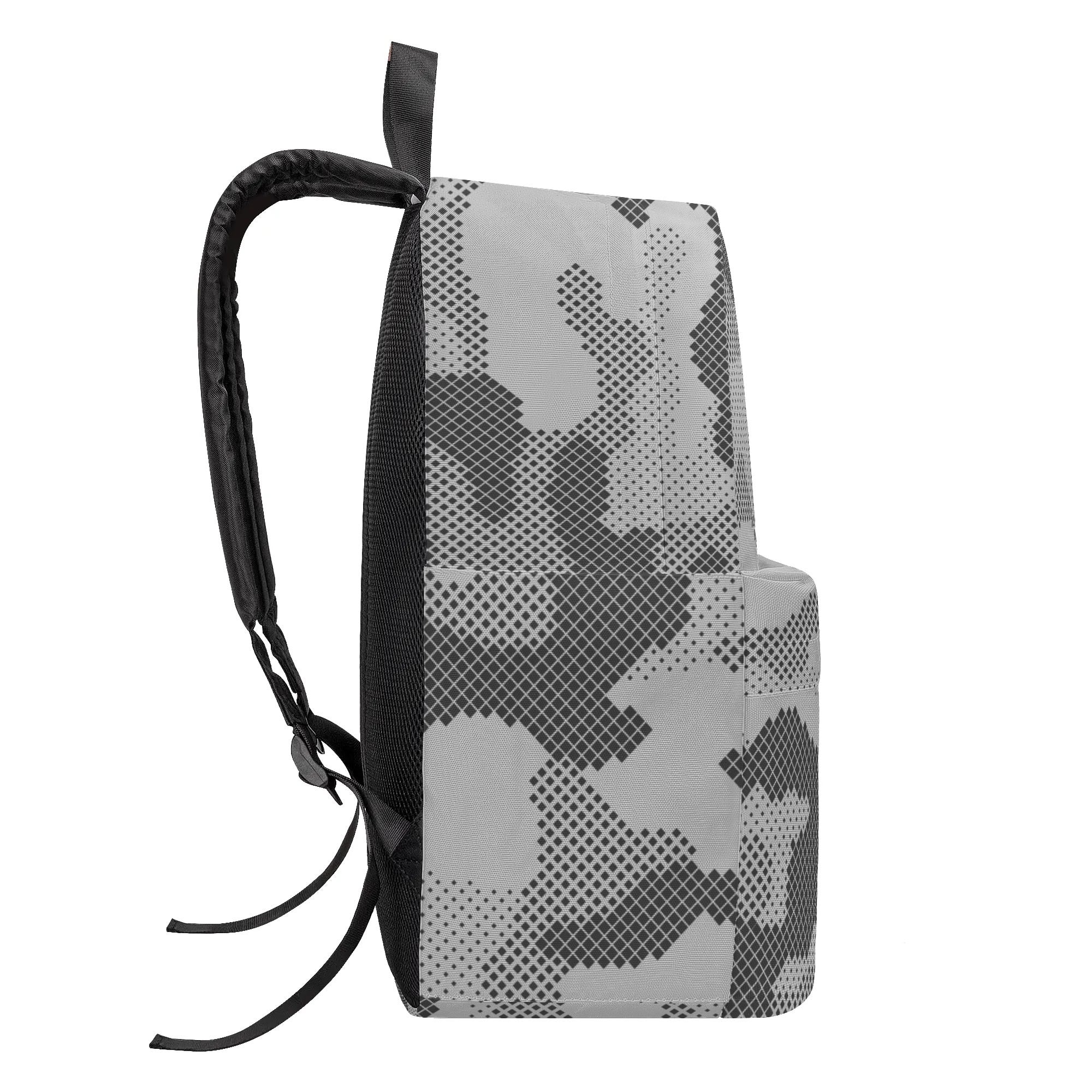 Camo Backpack | Gray Digital Camouflage Style Camo Colors