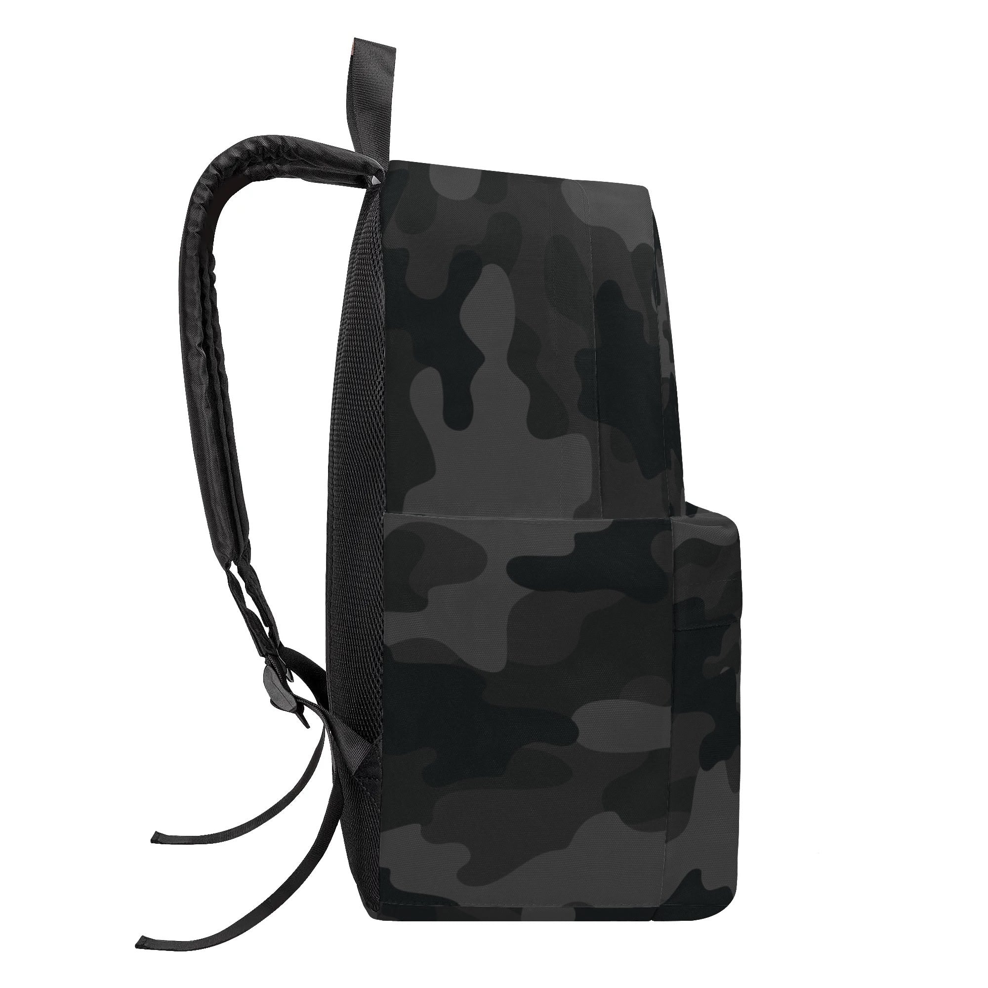 Camo Backpack | Black Camouflage Style Camo Colors
