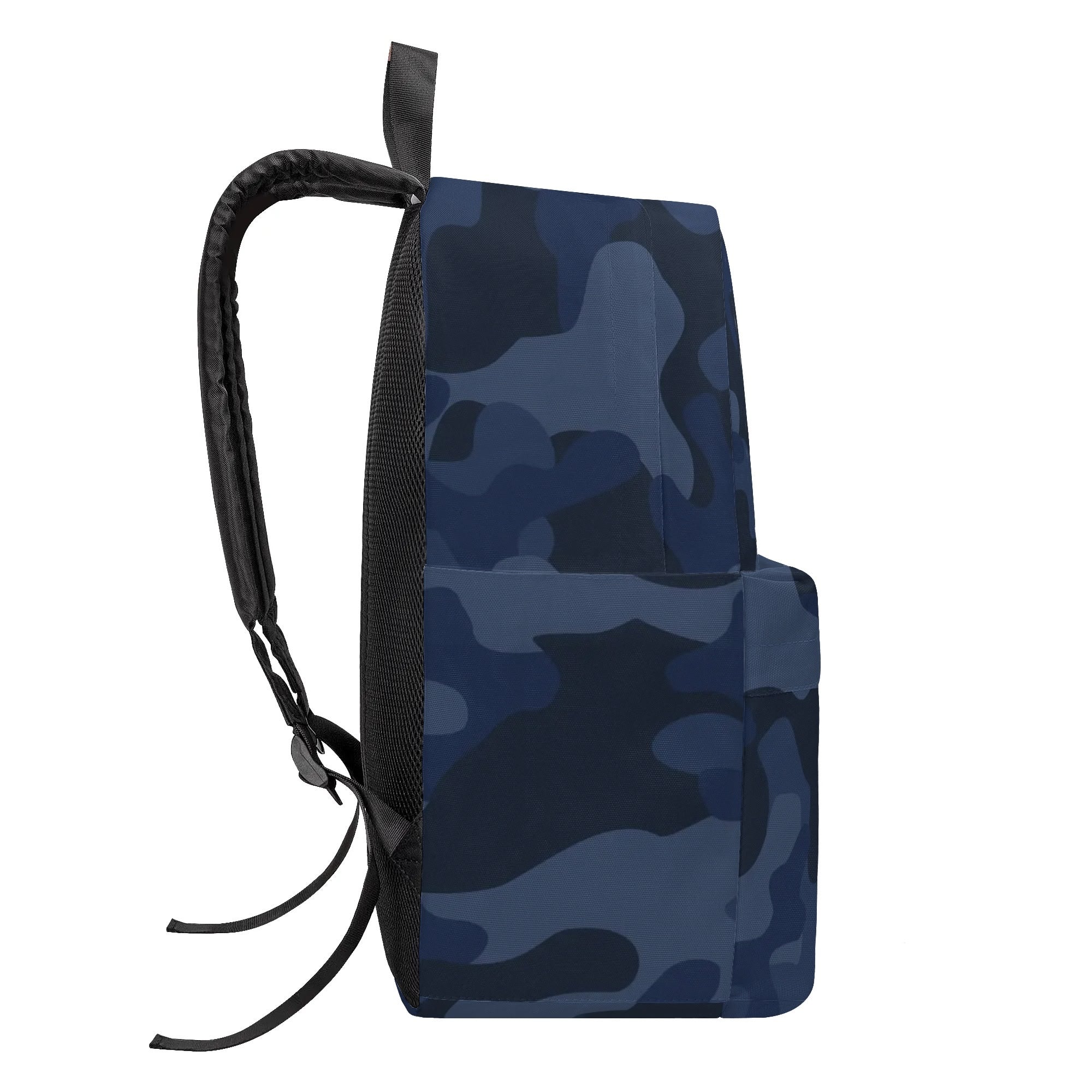 Camo Backpack | Deep Blue Camouflage Style Camo Colors