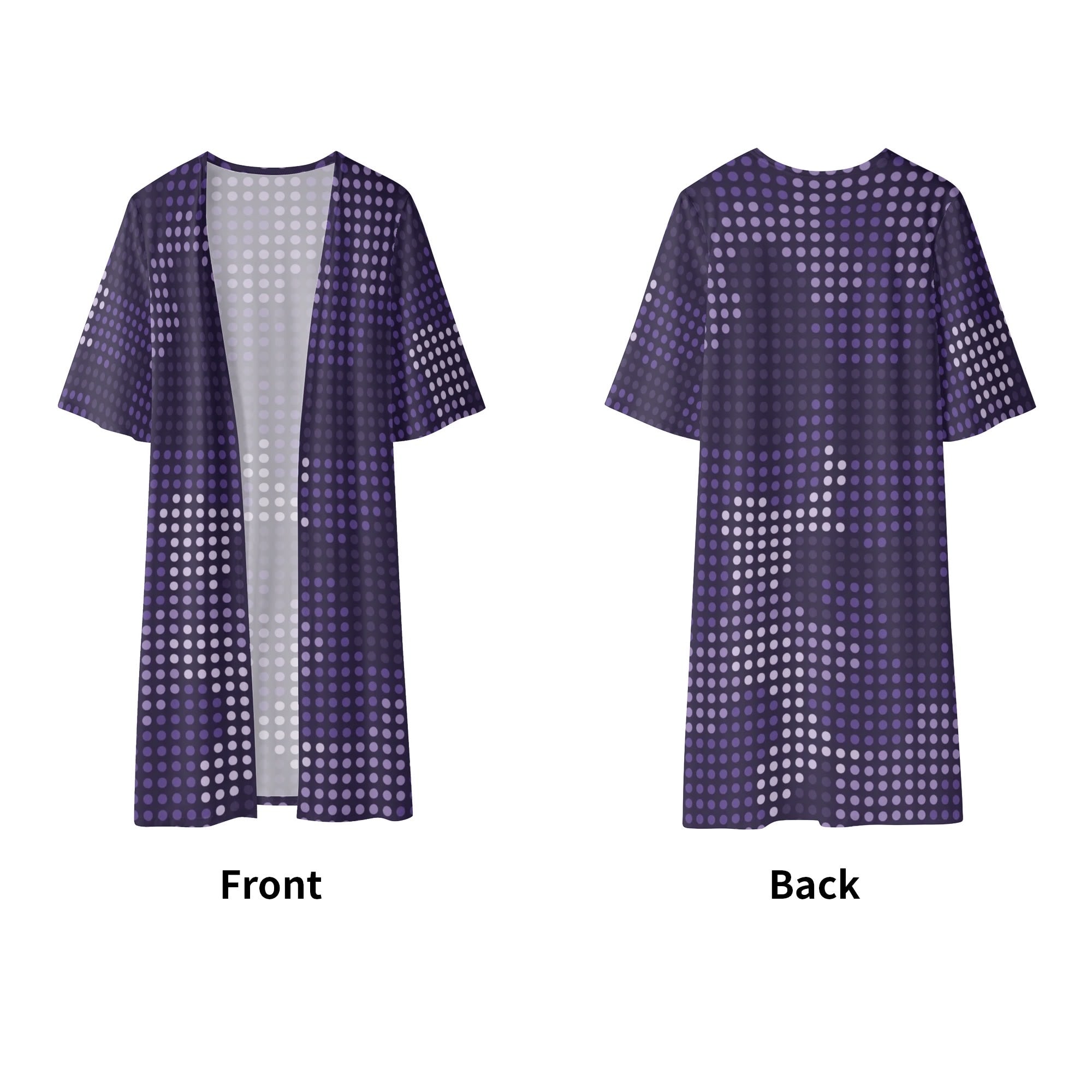 Camo Kimono | Blue LED Screen Half Sleeve Camo Colors