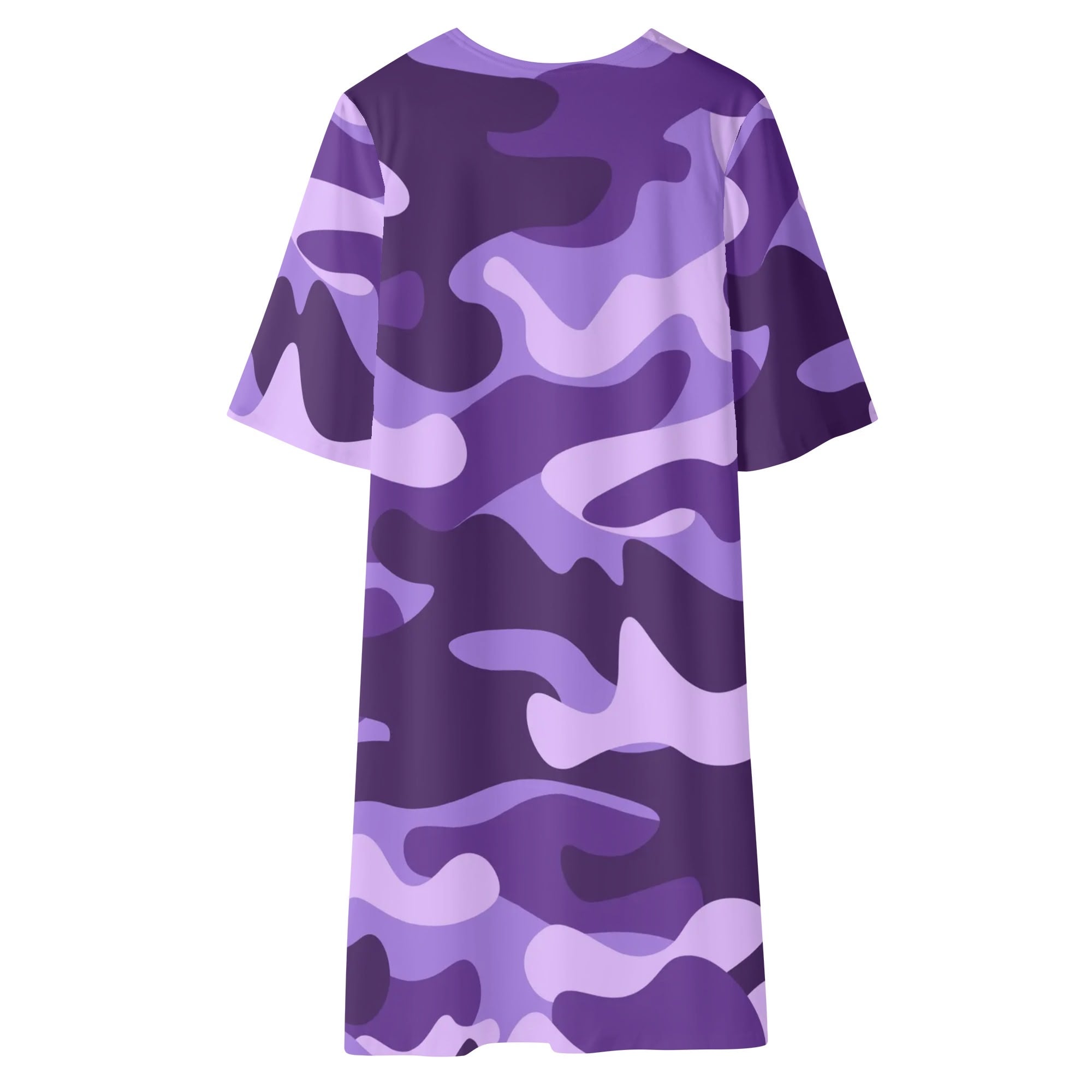 Camo Kimono | Purple, Blue and Mauve Camouflage Half Sleeve Camo Colors