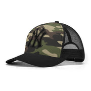 NY Camo Hat | Green Camouflage Mesh Trucker Cap Camo Colors