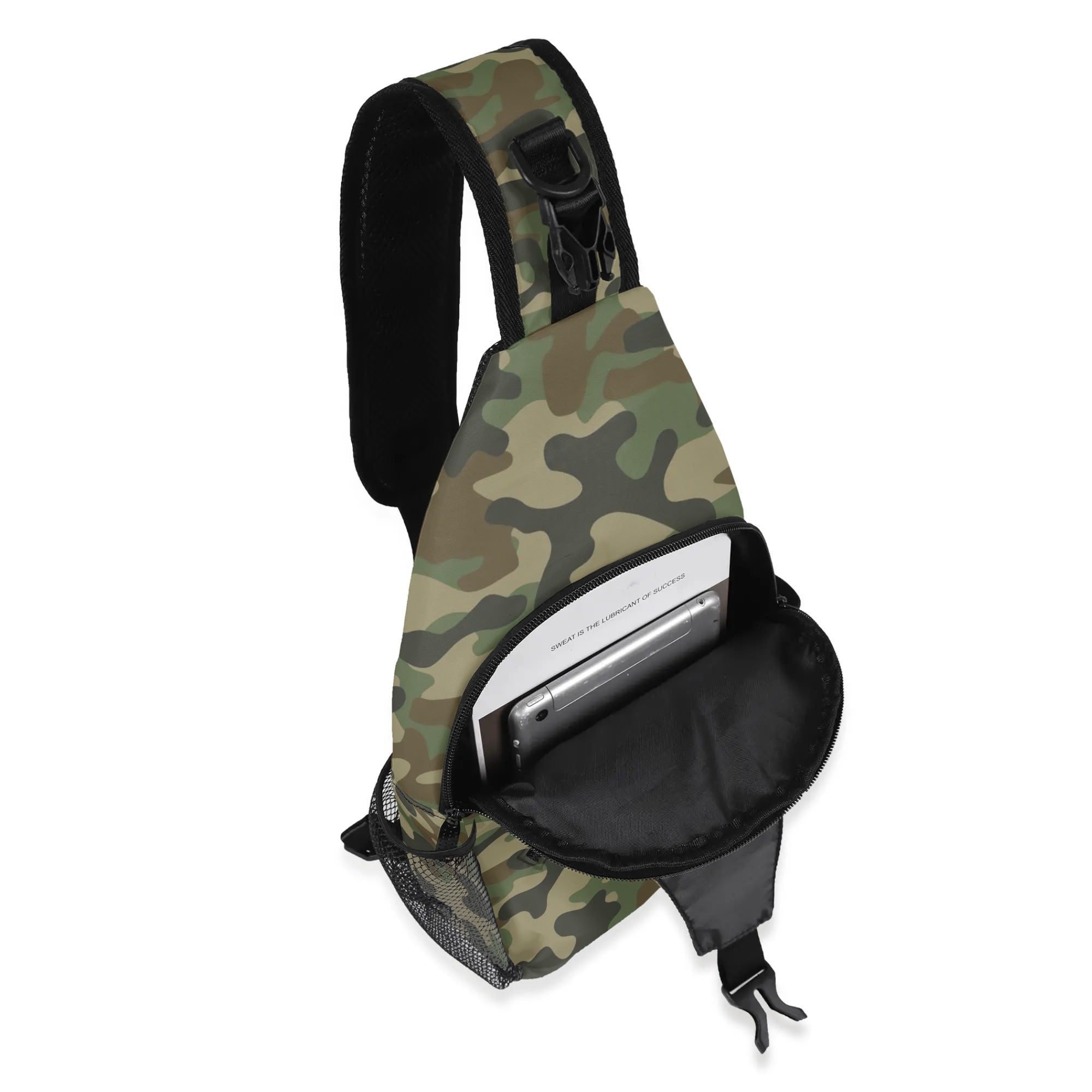 Camo Bag | Military Brown Camouflage | Chest Crossbody style Camo Colors