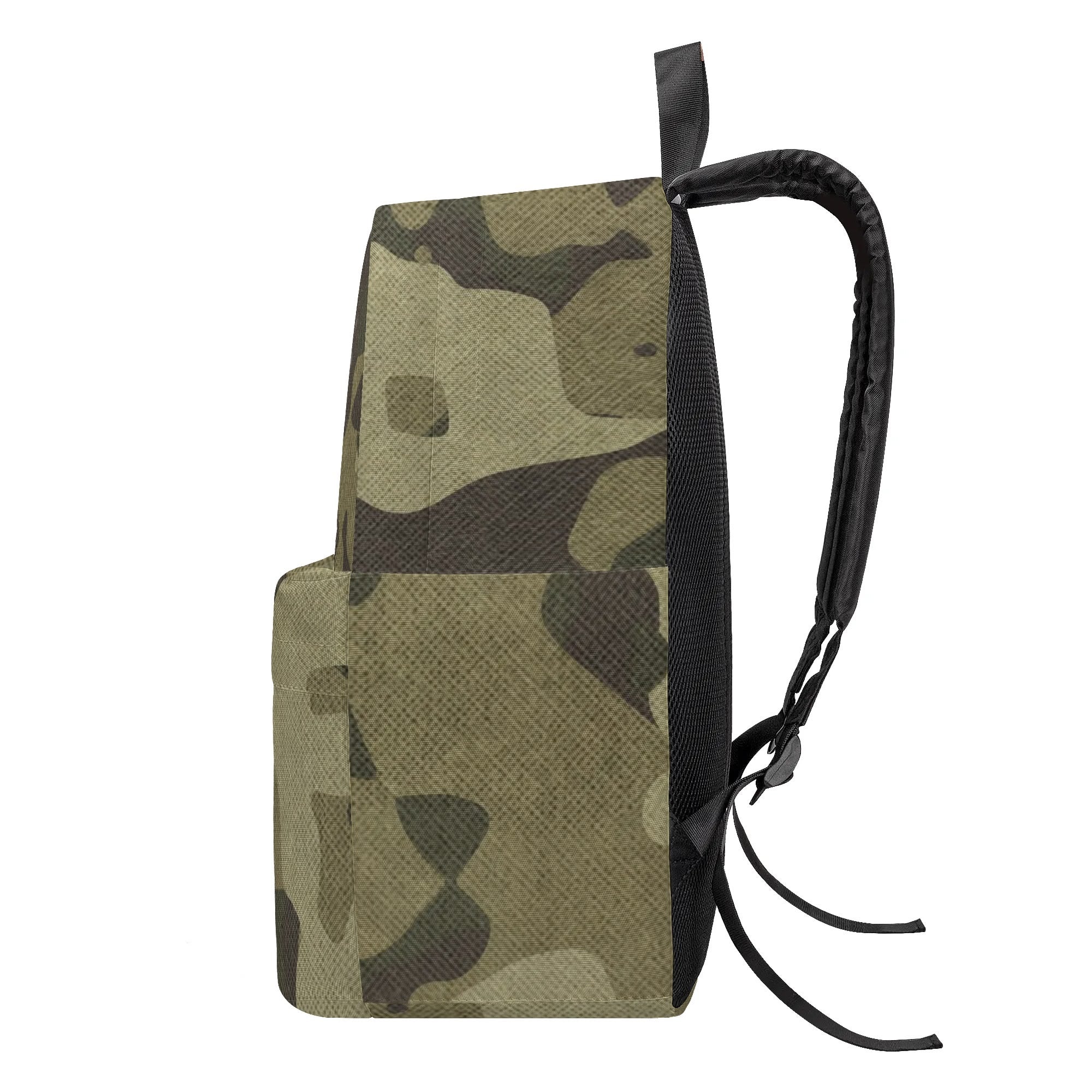 Camo Backpack | Green Fabric Camouflage Style Camo Colors