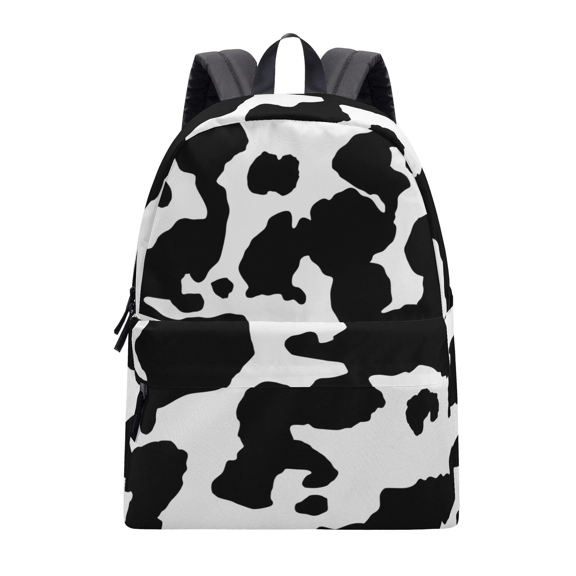 Camo Backpack | Black & White Cow Camouflage Style Camo Colors
