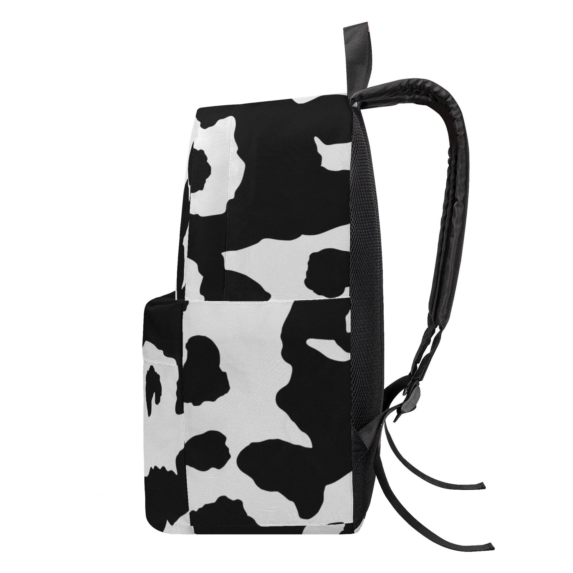 Camo Backpack | Black & White Cow Camouflage Style Camo Colors