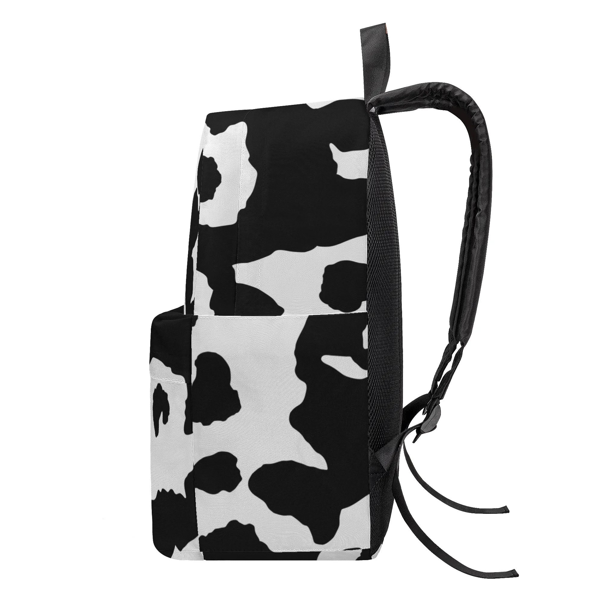 Camo Backpack | Black & White Cow Camouflage Style Camo Colors