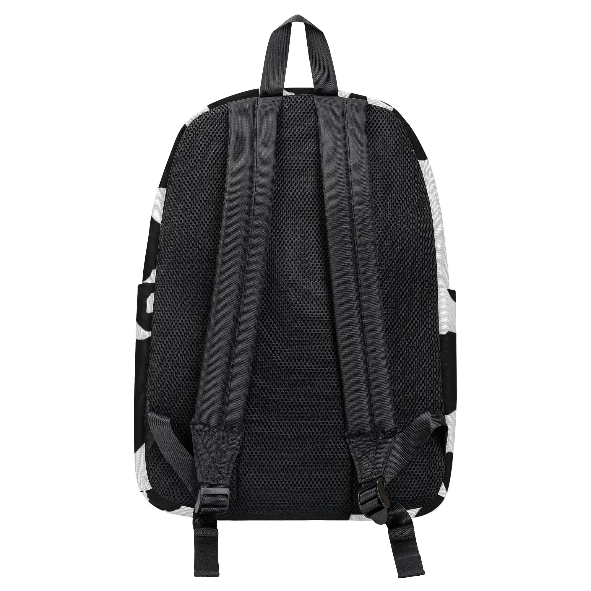 Camo Backpack | Black & White Cow Camouflage Style Camo Colors
