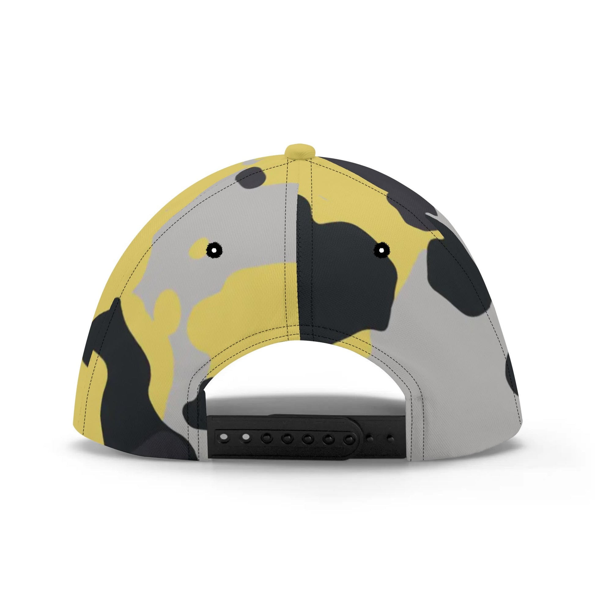 Camo Baseball Cap | Yellow, Black, and Silver Camouflage Style Camo Colors
