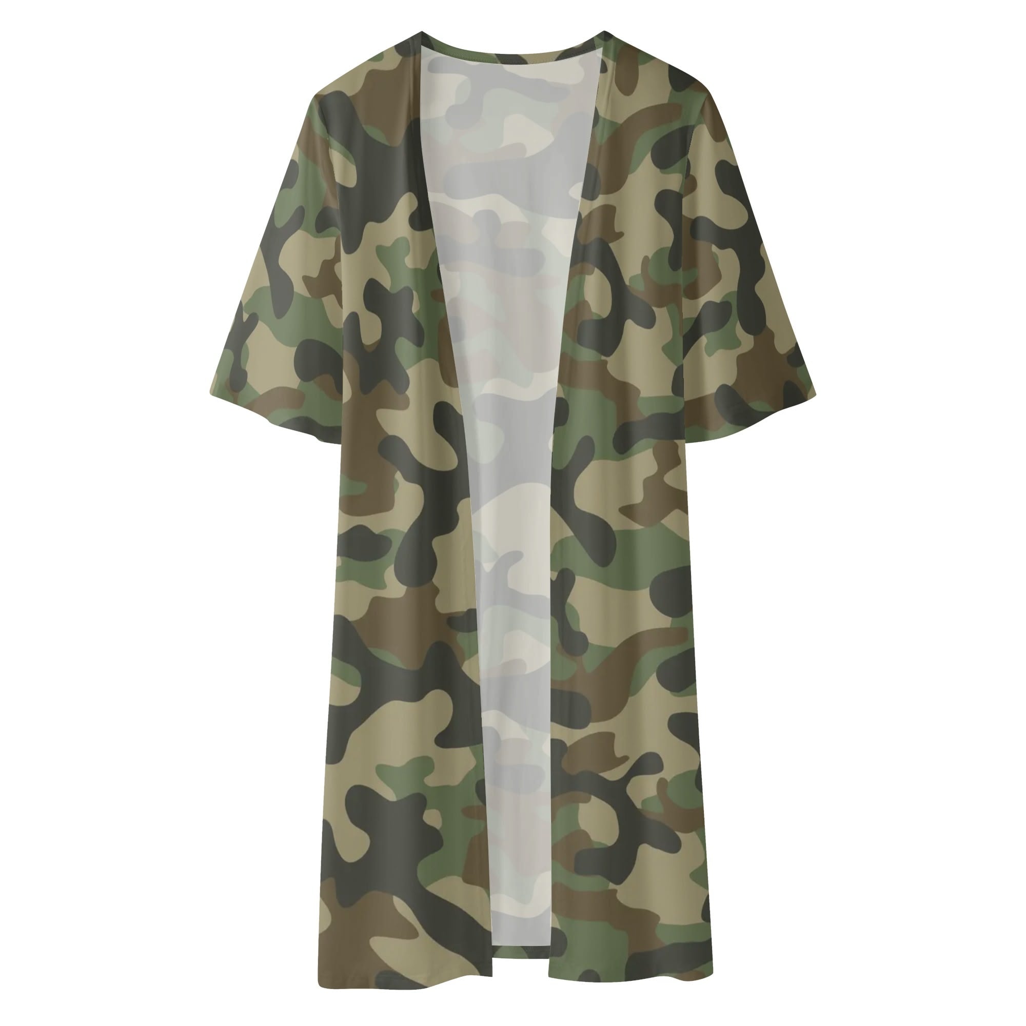 Camo Kimono | Military Brown Camouflage Camo Colors