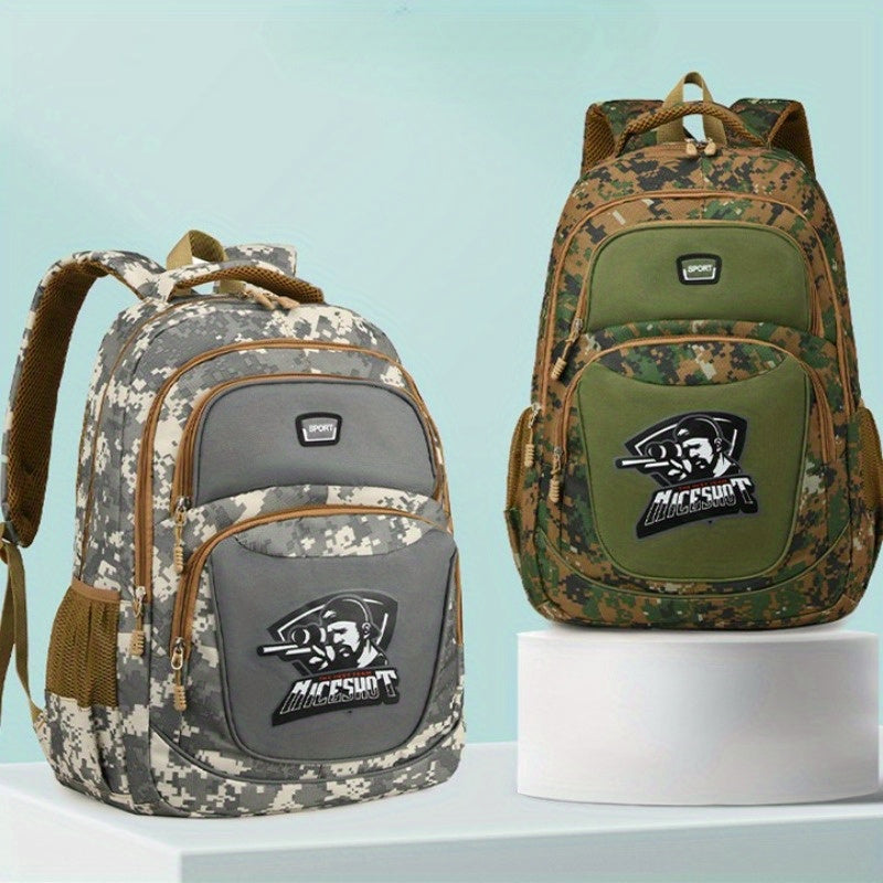 Fashion Camouflage Print Knapsack | Casual Large Capacity Camo Colors