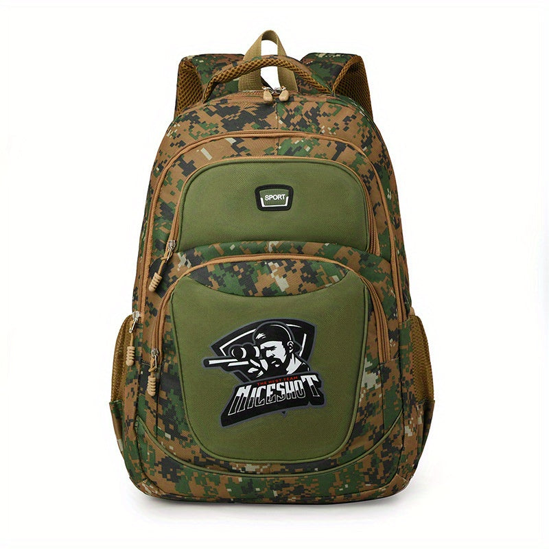 Fashion Camouflage Print Knapsack | Casual Large Capacity Camo Colors