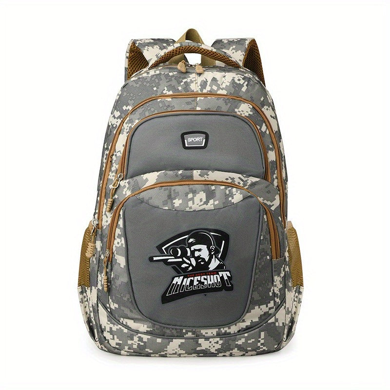 Fashion Camouflage Print Knapsack | Casual Large Capacity Camo Colors