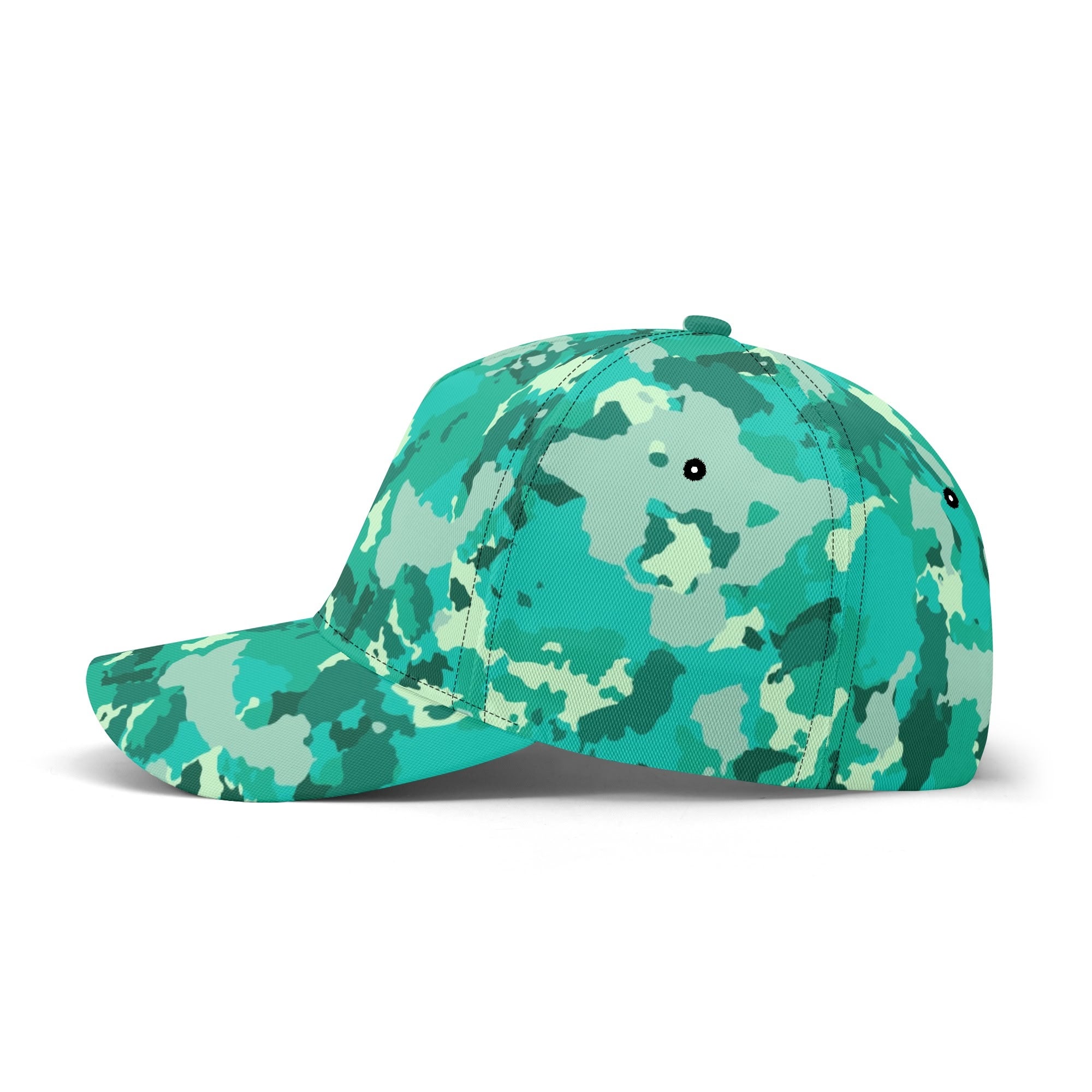 Cyan Green Camo Cap | Military Camouflage Camo Colors