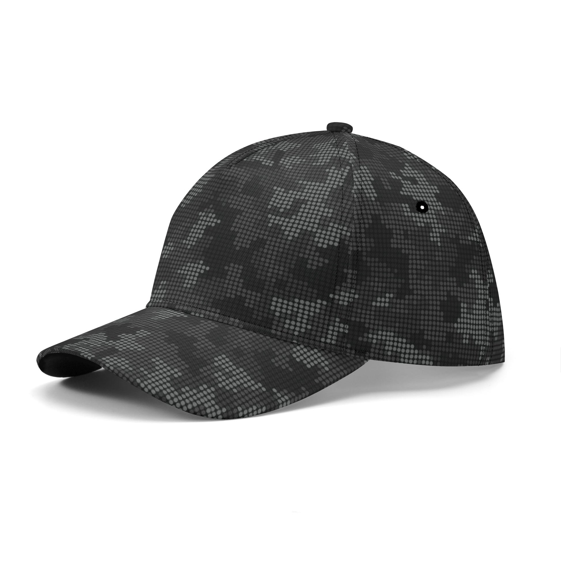 Black Camo Cap | Stylish Pixel Camouflage Camo Colors