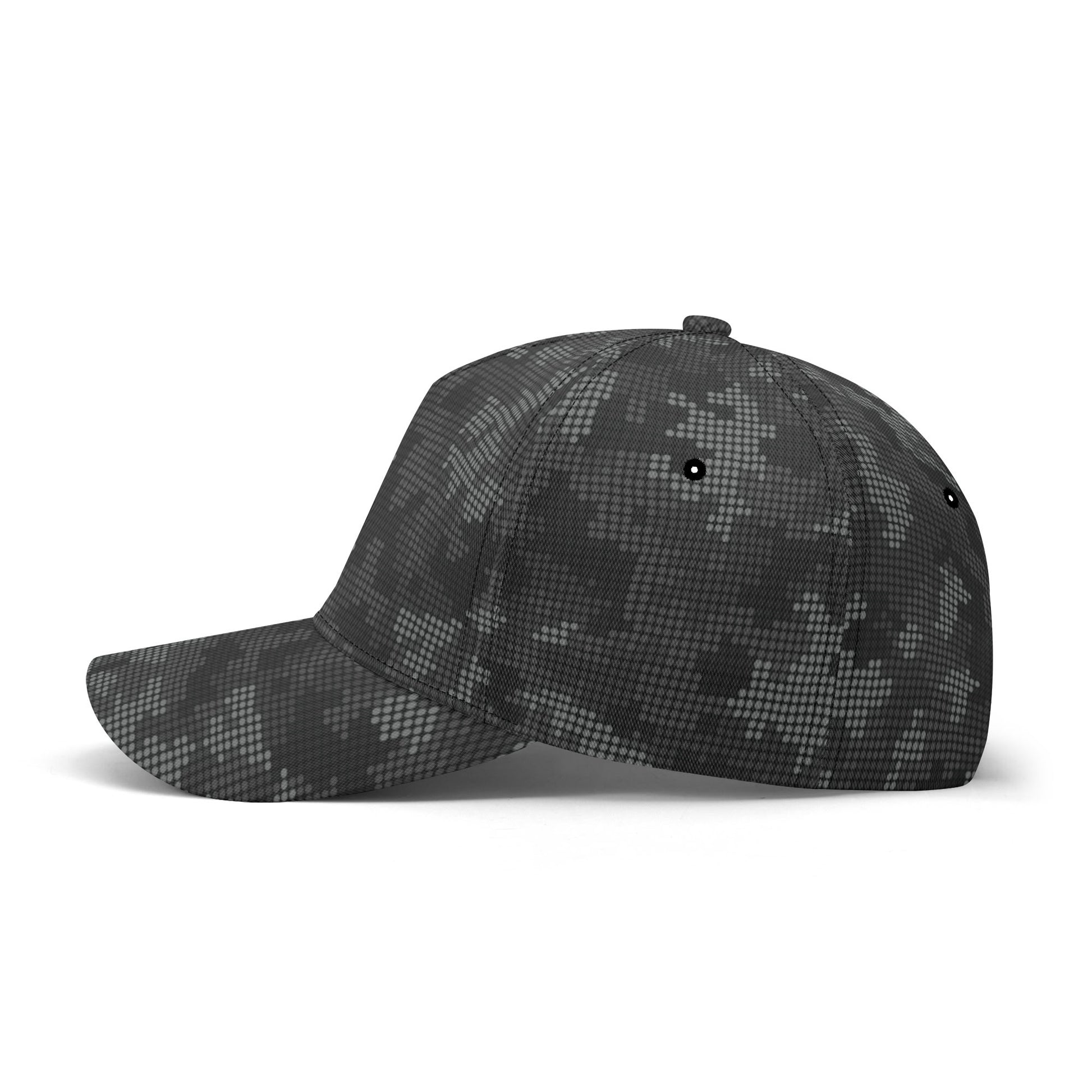 Black Camo Cap | Stylish Pixel Camouflage Camo Colors