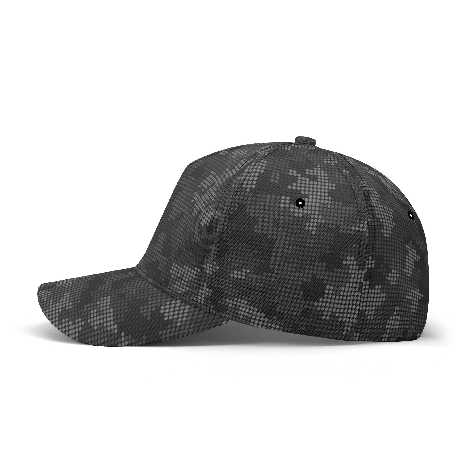 Black Camo Cap | Stylish Pixel Camouflage Camo Colors