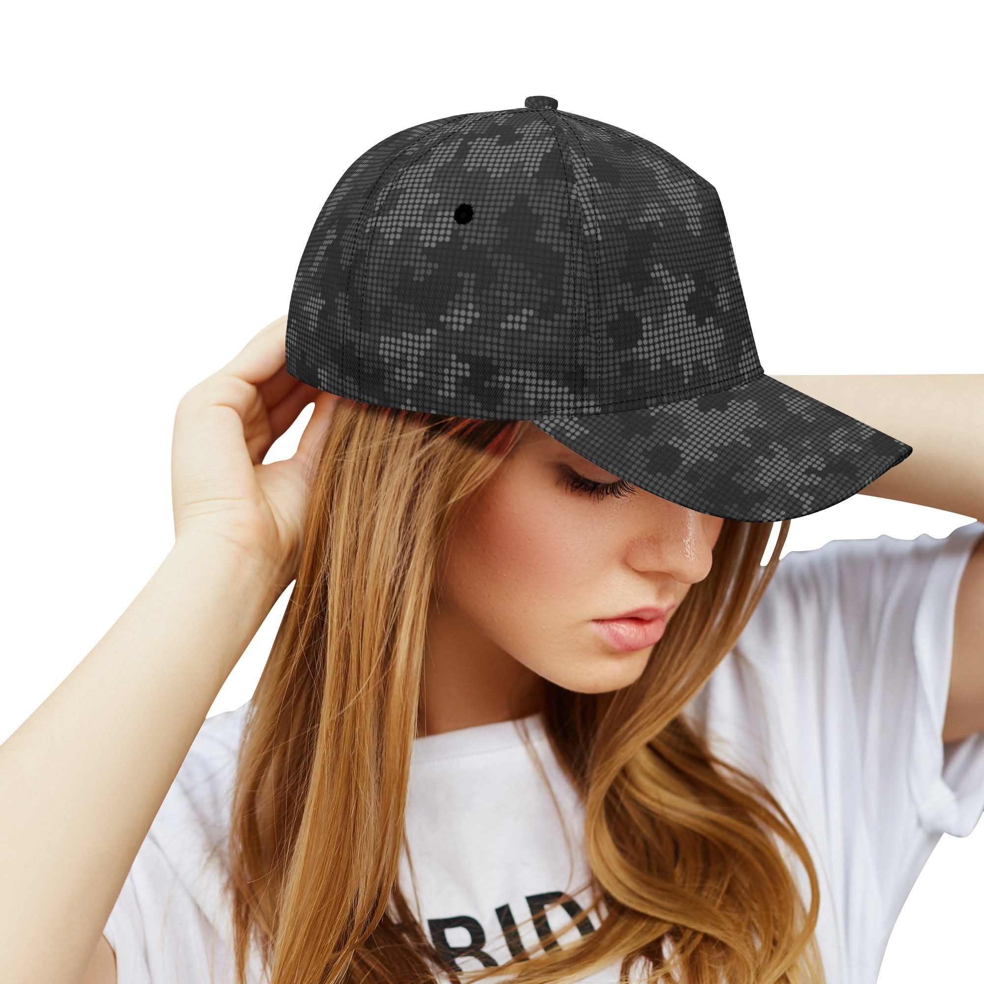 Black Camo Cap | Stylish Pixel Camouflage Camo Colors
