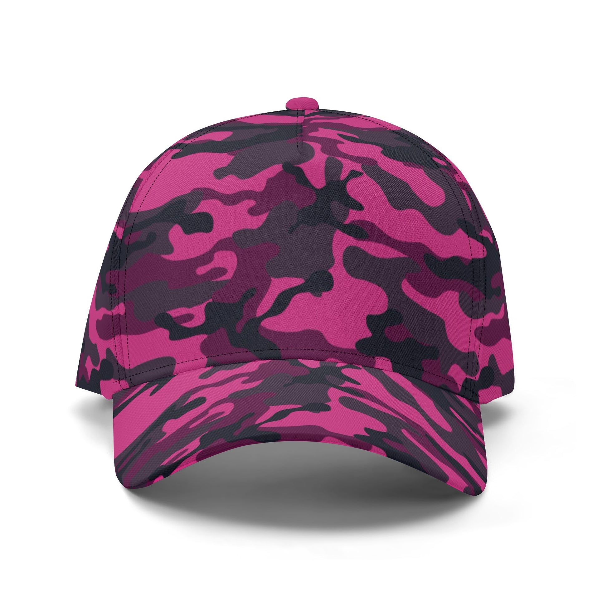 Pink Camo Cap | Onyx & Deep Blue Mixed Camouflage Camo Colors