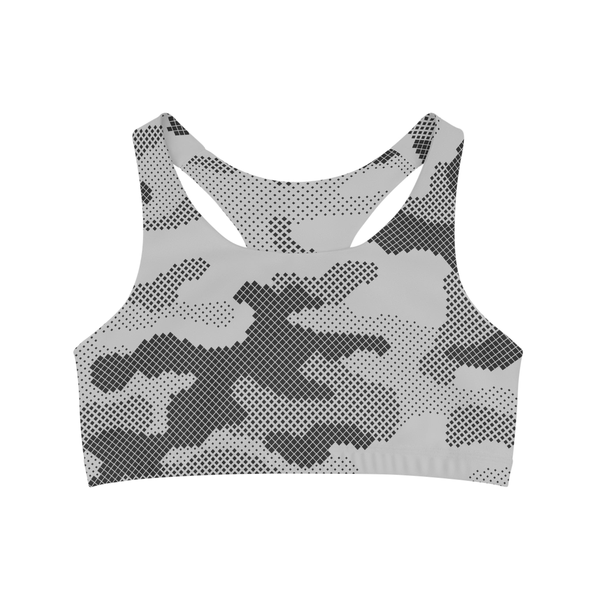 Camo Bra | Gray Digital Camouflage Camo Colors