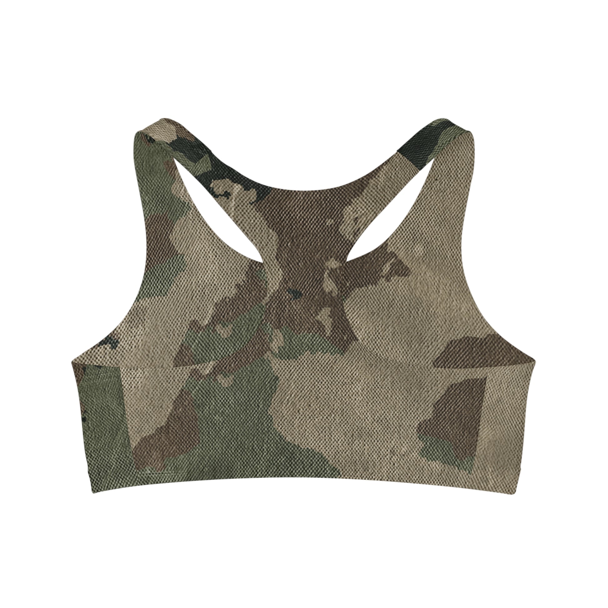 Camo Bra | Dirty Brown Sports Camouflage Camo Colors