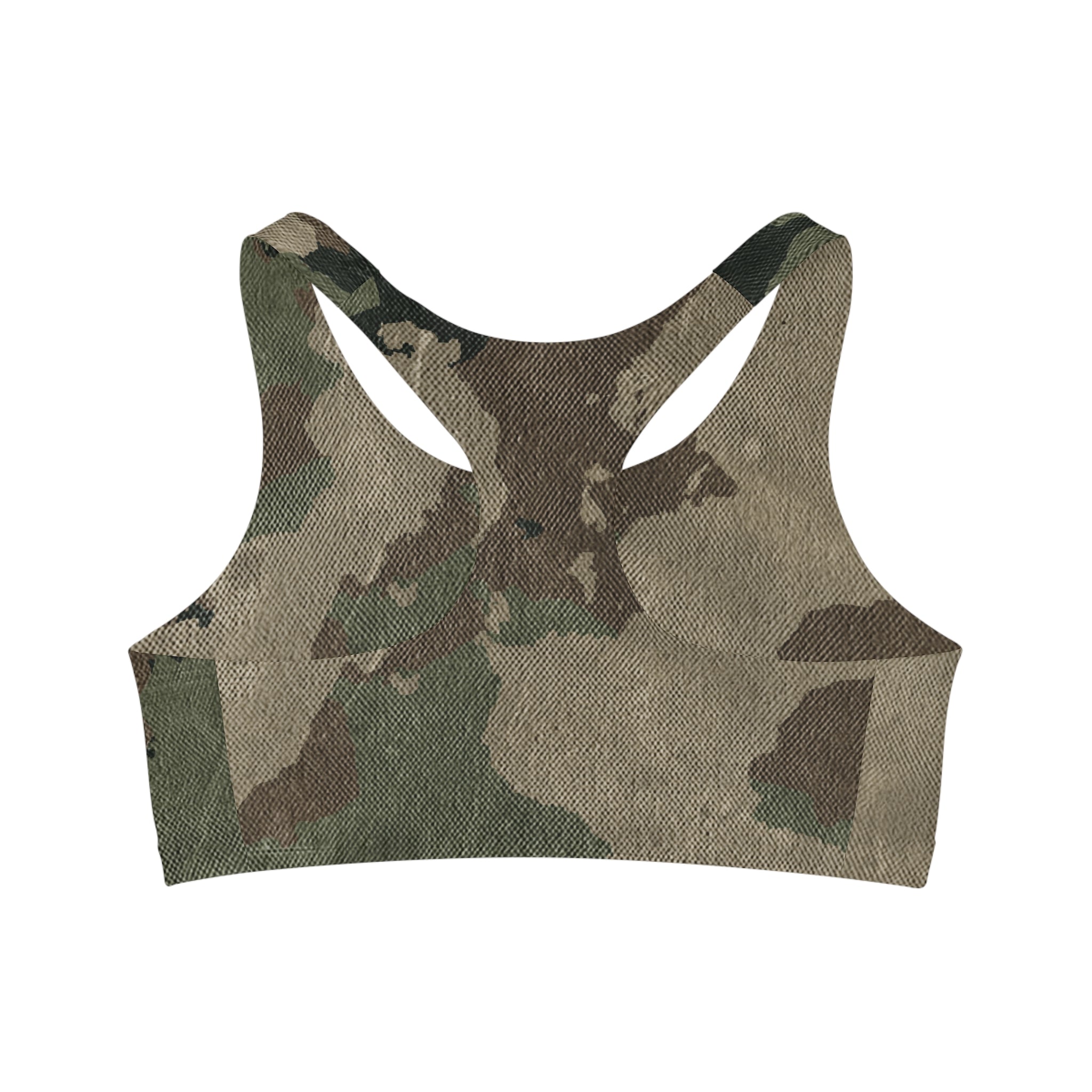 Camo Bra | Dirty Brown Sports Camouflage Camo Colors