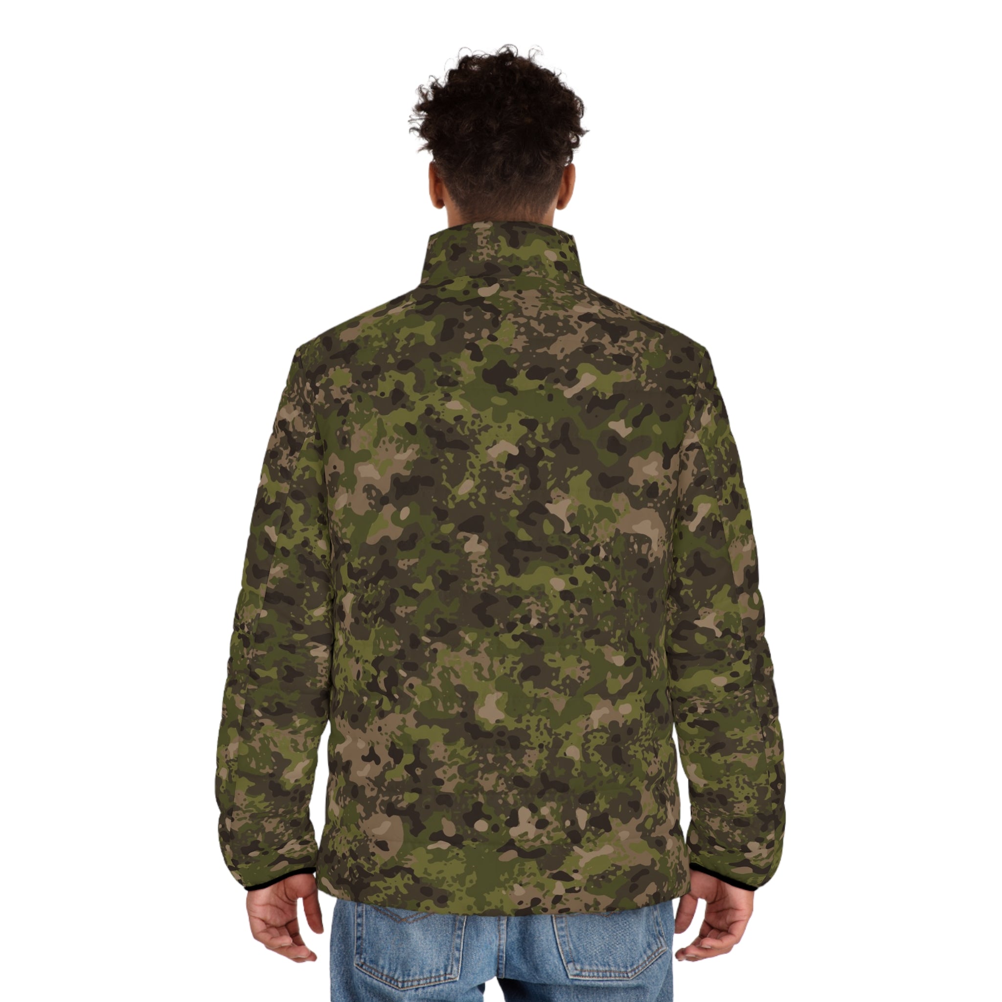 Camo Puffer Jacket For Men | Hunting Brown Camo Colors