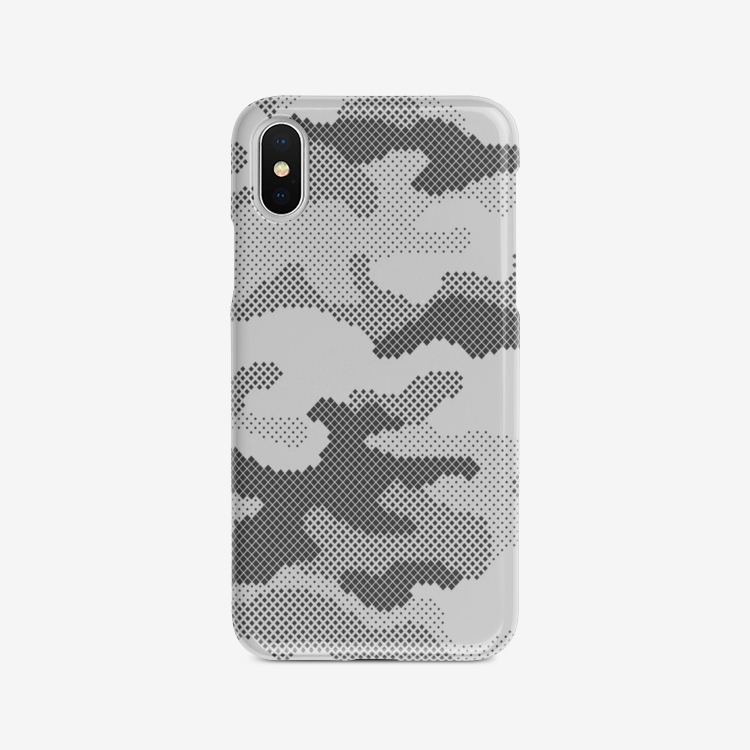 Camo Phone Case | iPhone | Gray Camo Colors